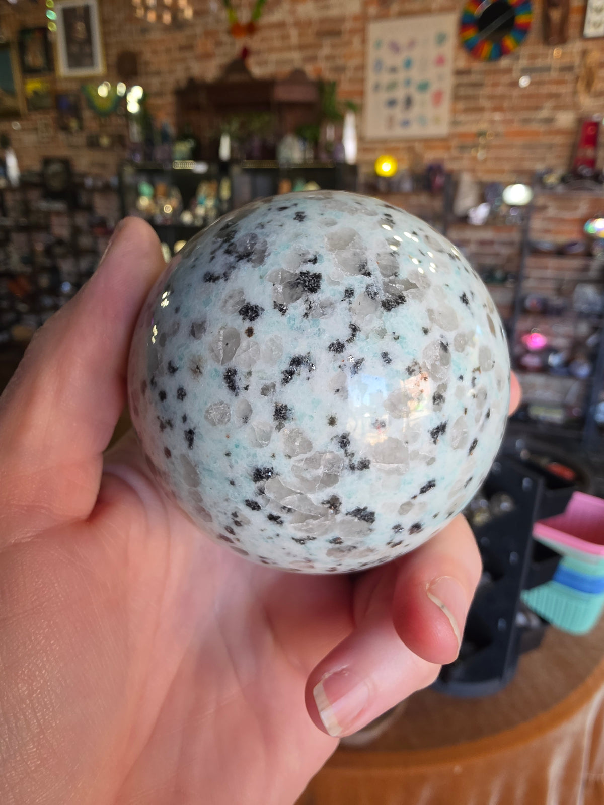 Kiwi Jasper Sphere