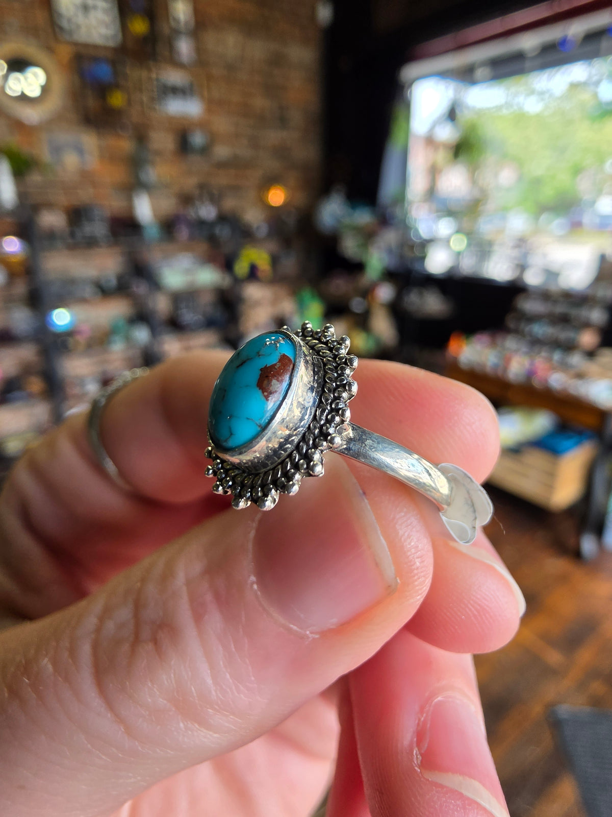 Egyptian Turquoise Ring Size 6.5