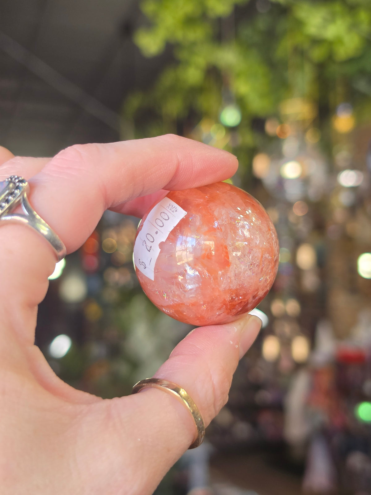 Fire Quartz Sphere