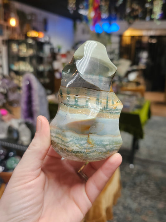 Ocean Wave Jasper Flame