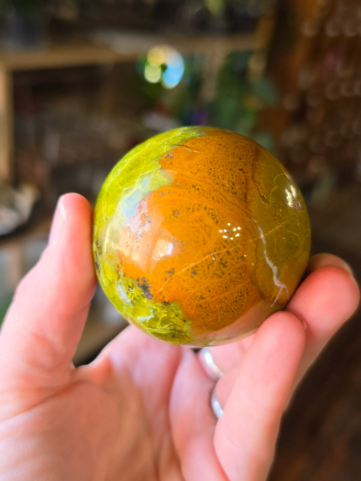 Green Common Opal Sphere