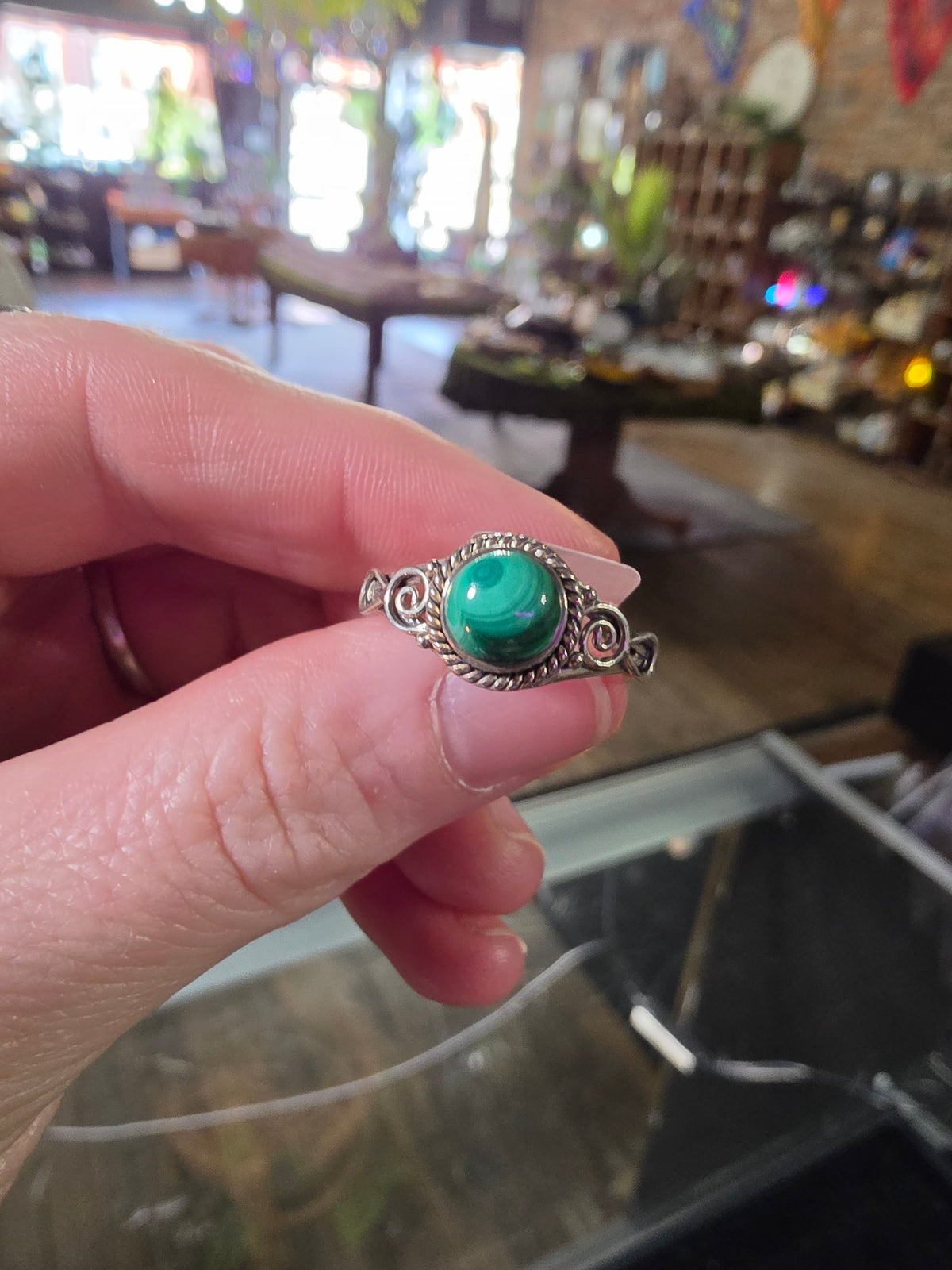 Malachite Ring Size 12