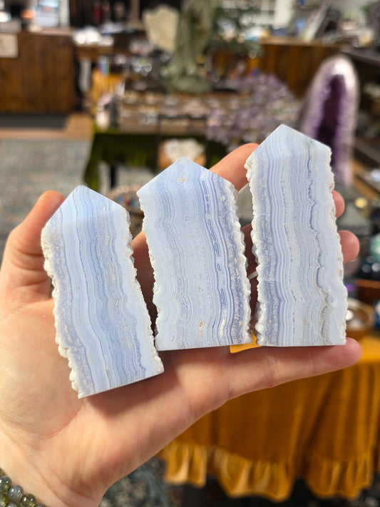 Blue Lace Agate Point