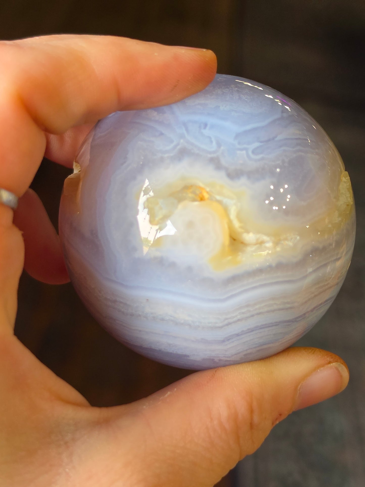 Blue Lace Agate Sphere
