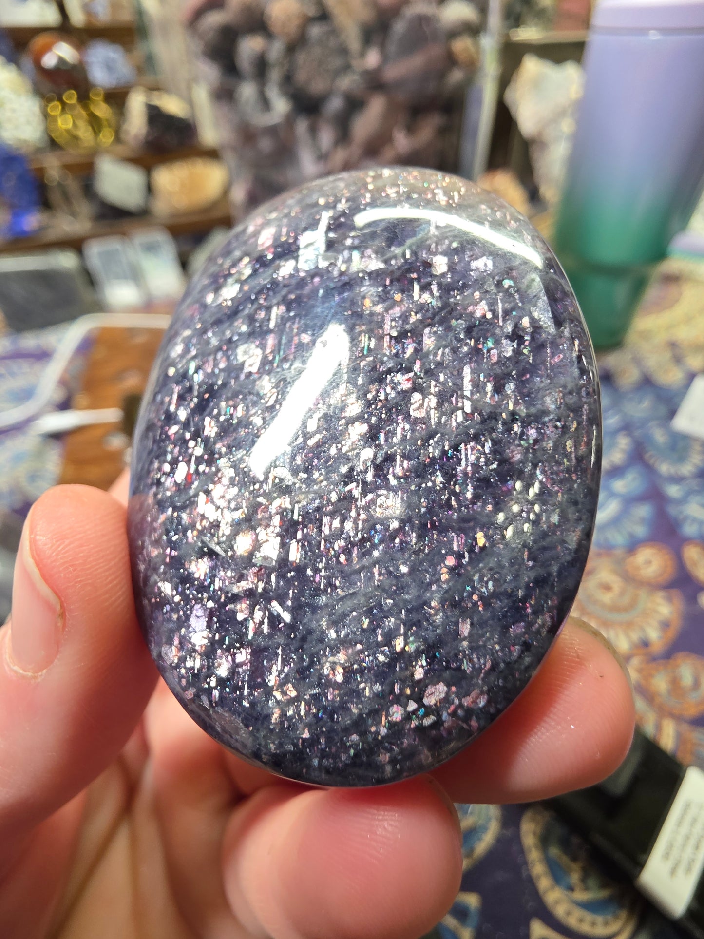 Iolite Palm Stone (Cordierite)