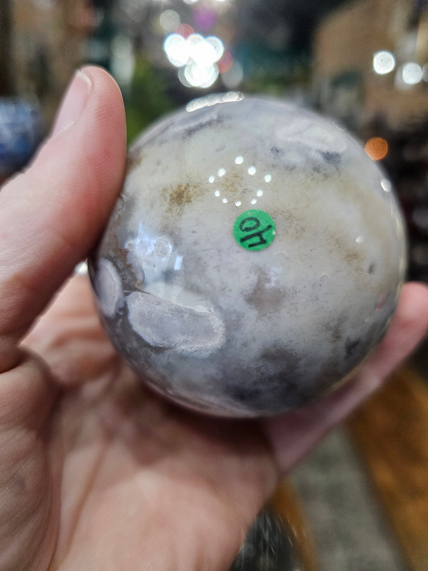 Flower Agate Sphere