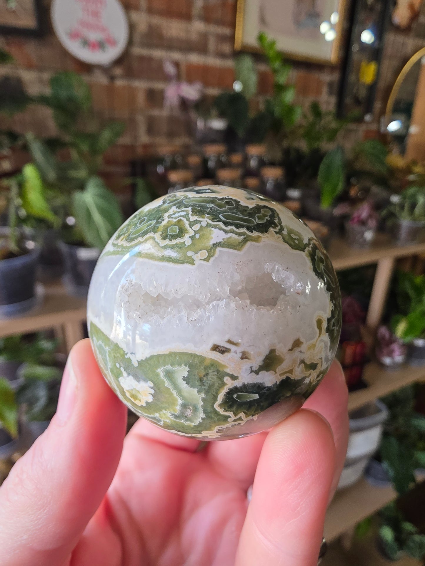 7th Vein Ocean Jasper Sphere