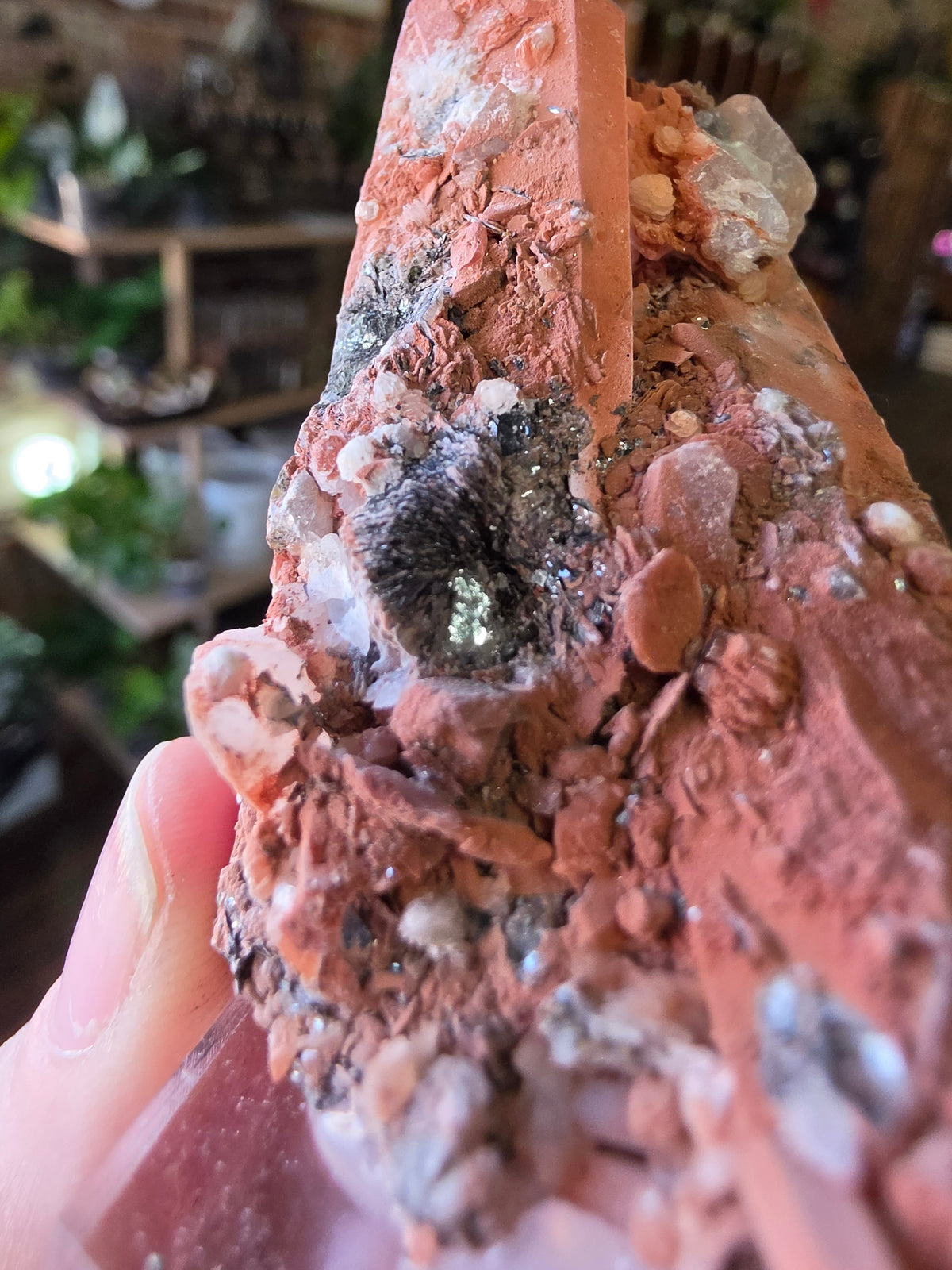 Specular Hematite on Quartz