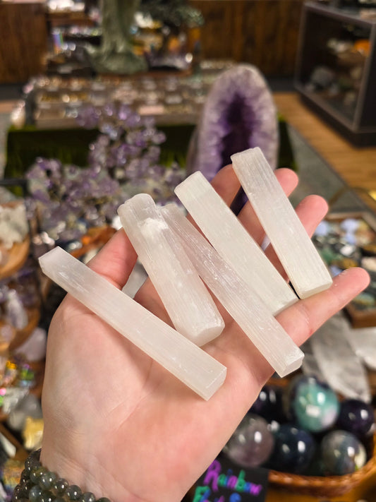 Satin Spar Selenite Stick