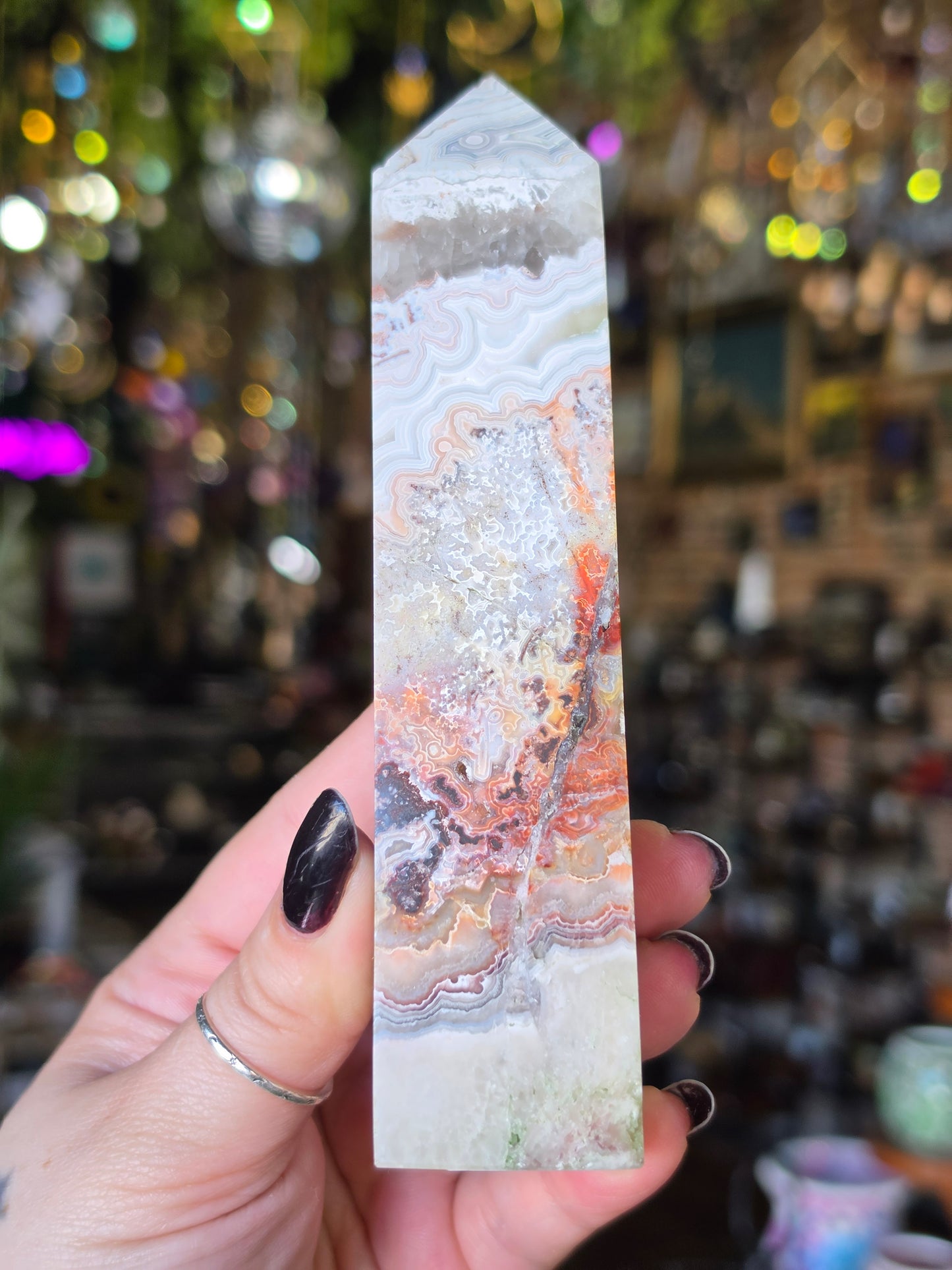 Crazy Lace Agate Tower
