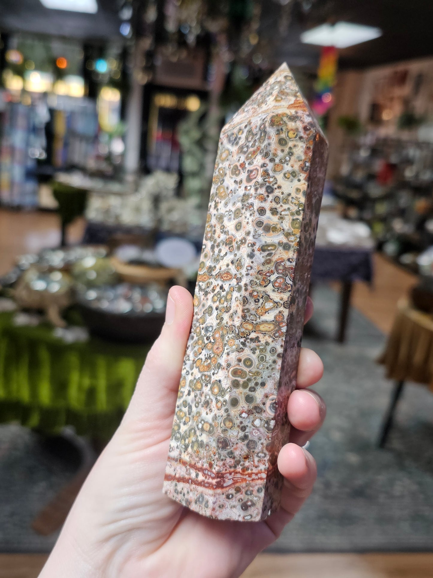 Leopardskin Jasper Tower