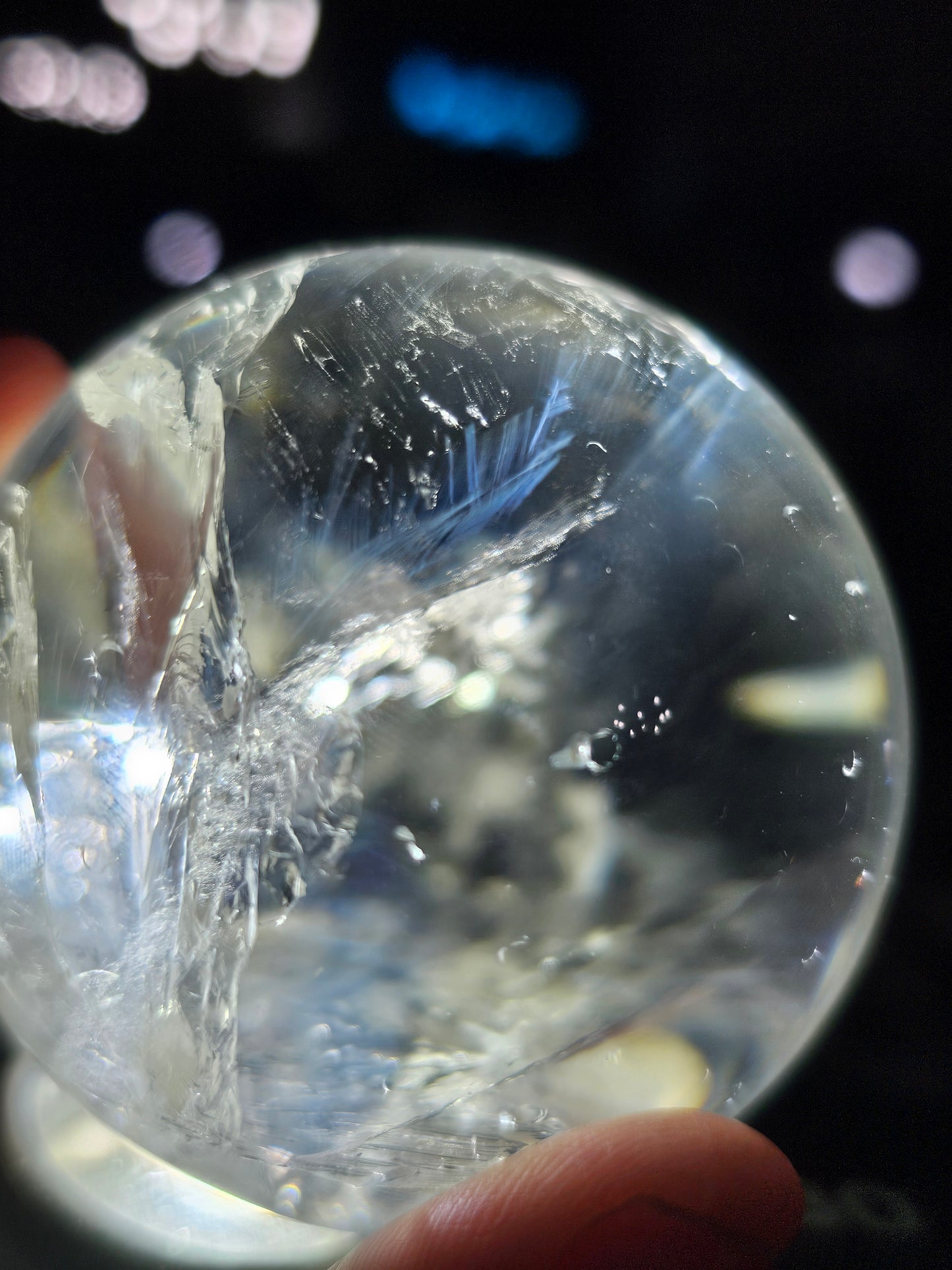 Blue Needle Quartz Sphere
