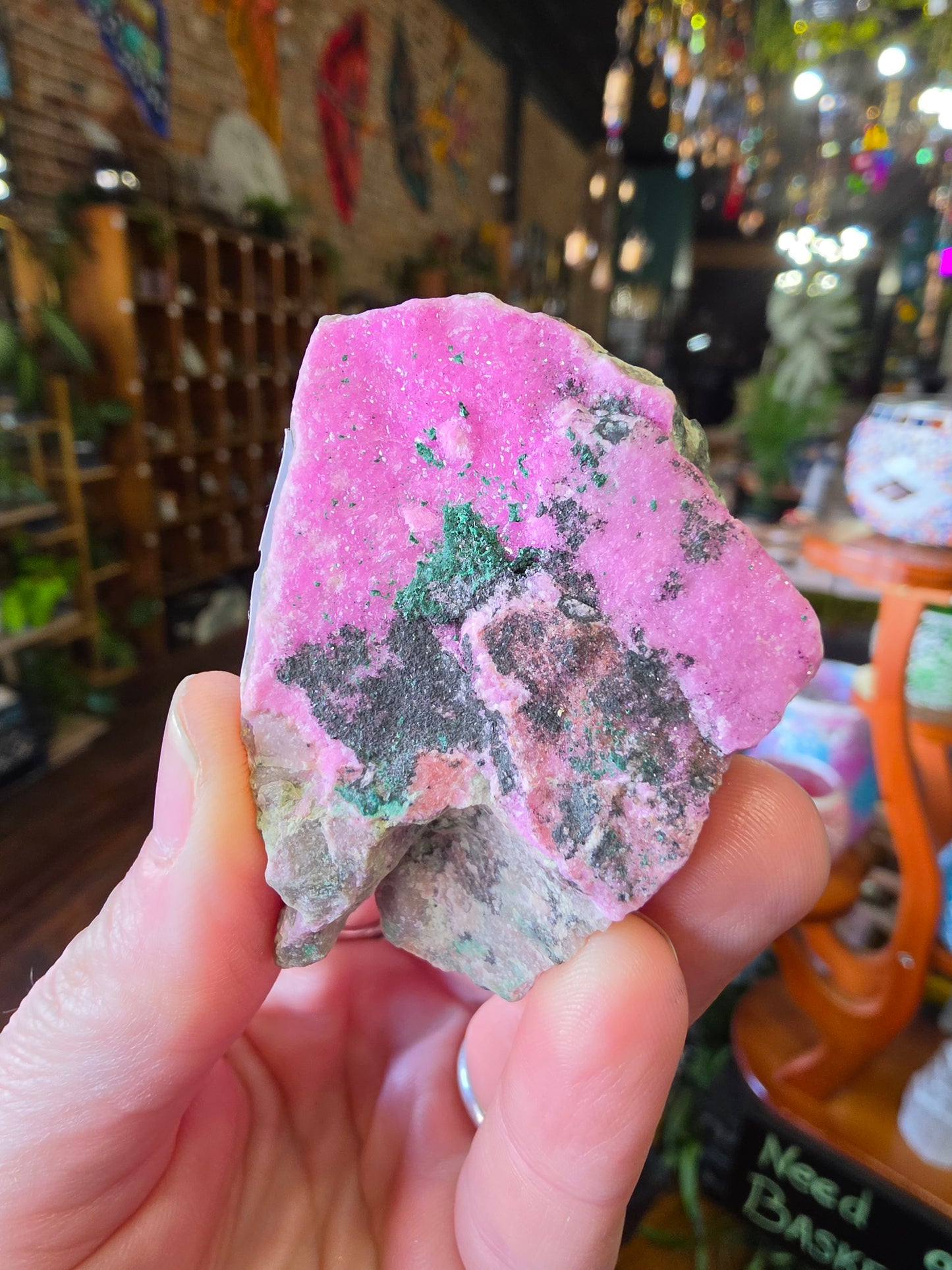 Colbalto Calcite and Malachite