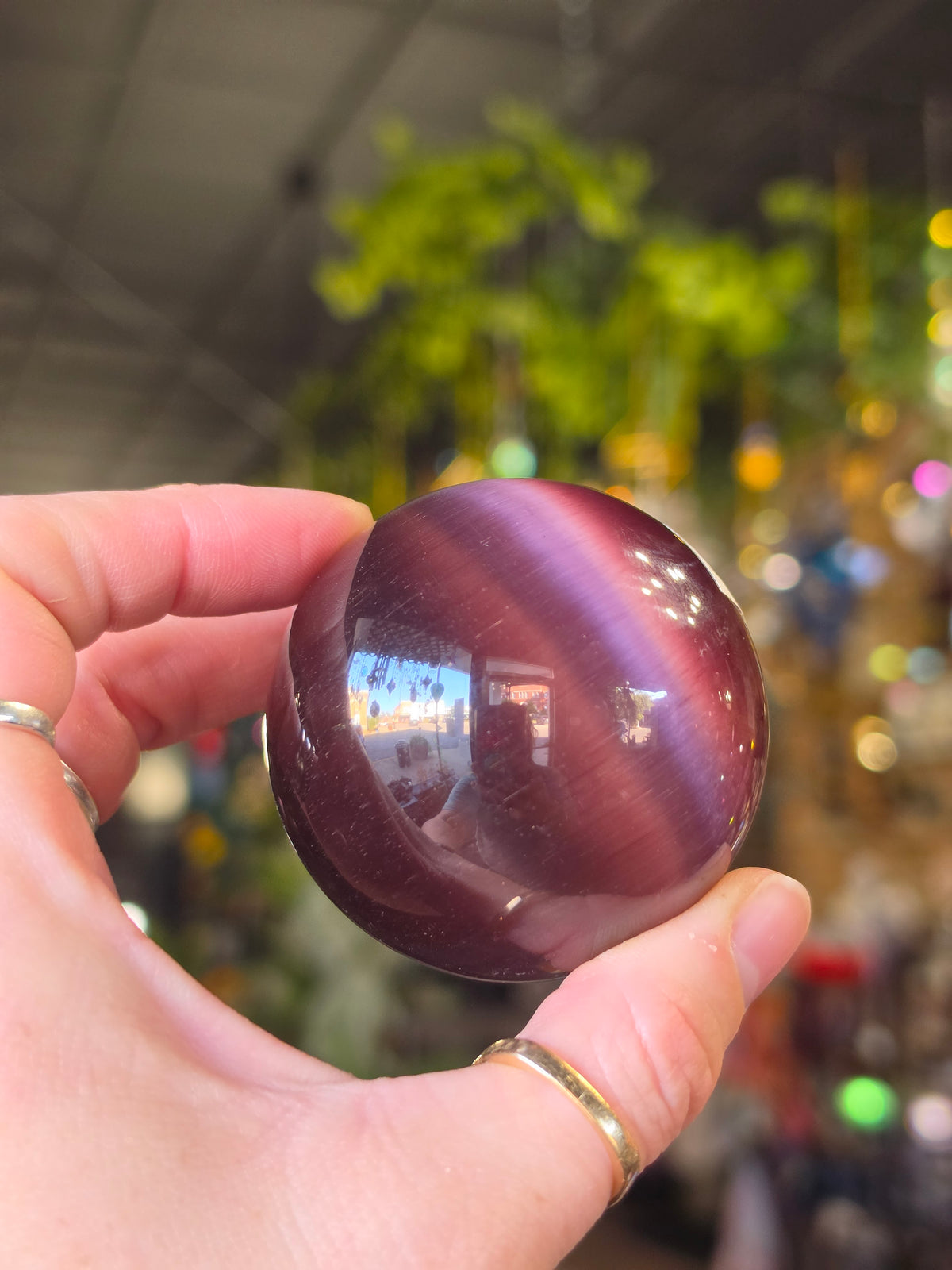 Synthetic Cats Eye Sphere
