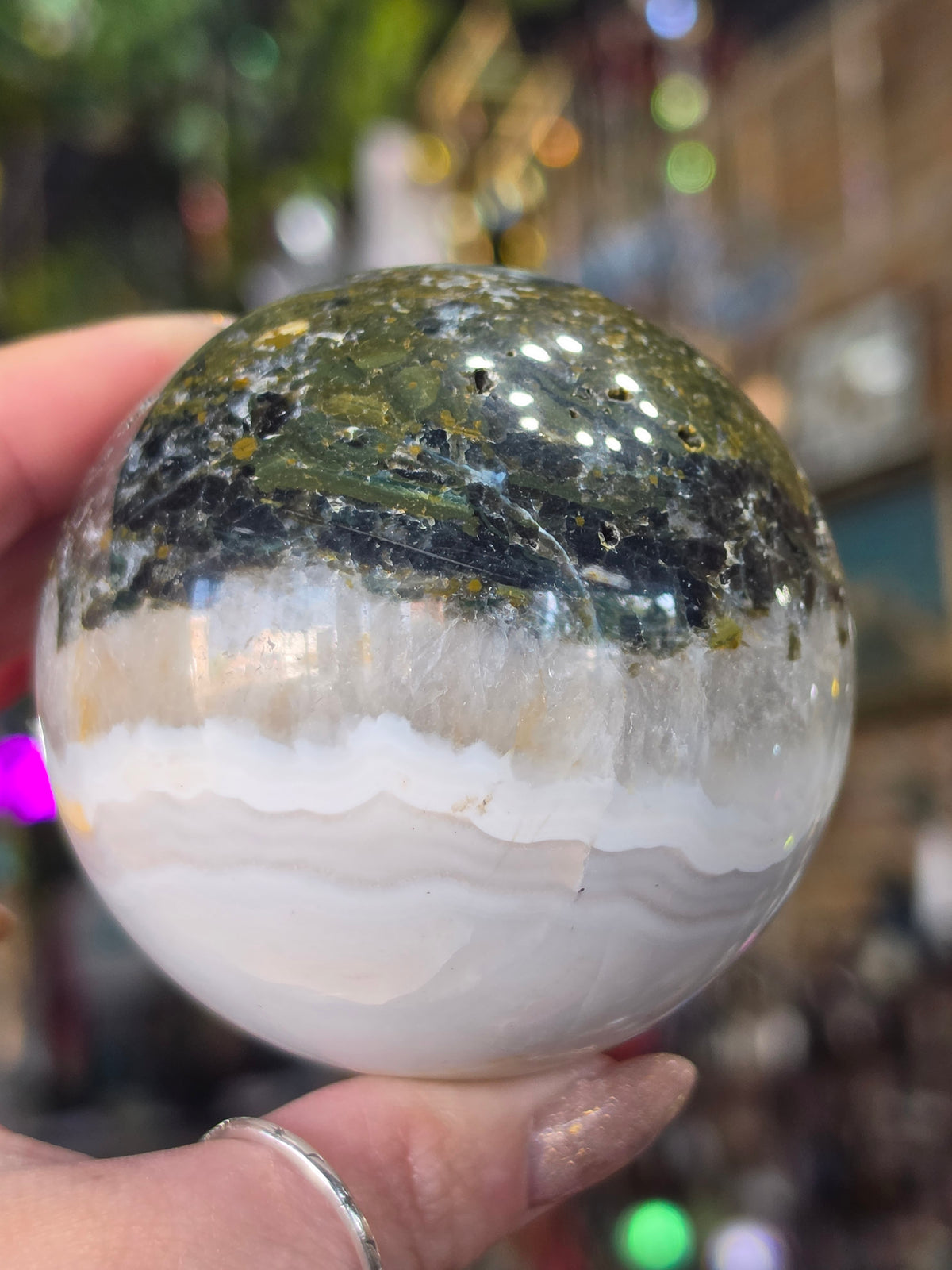 Sea Jasp- Agate Sphere