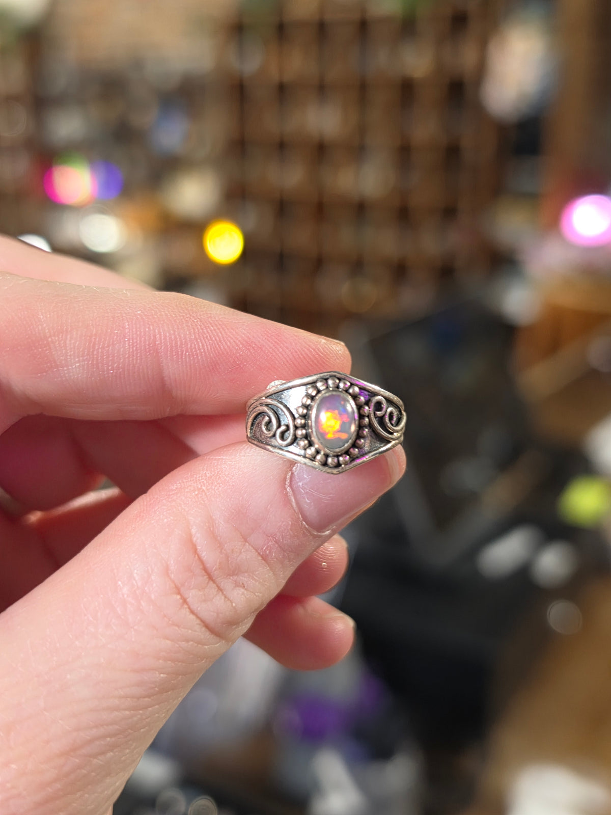 Ethiopian Opal Ring Size 8