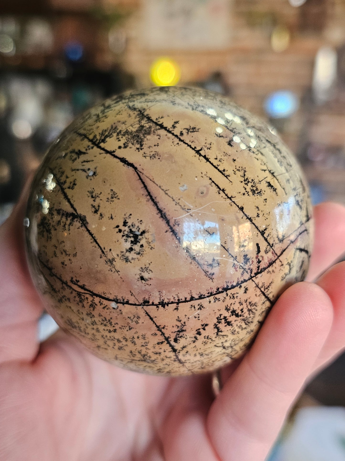 Dendritic Jasper Sphere