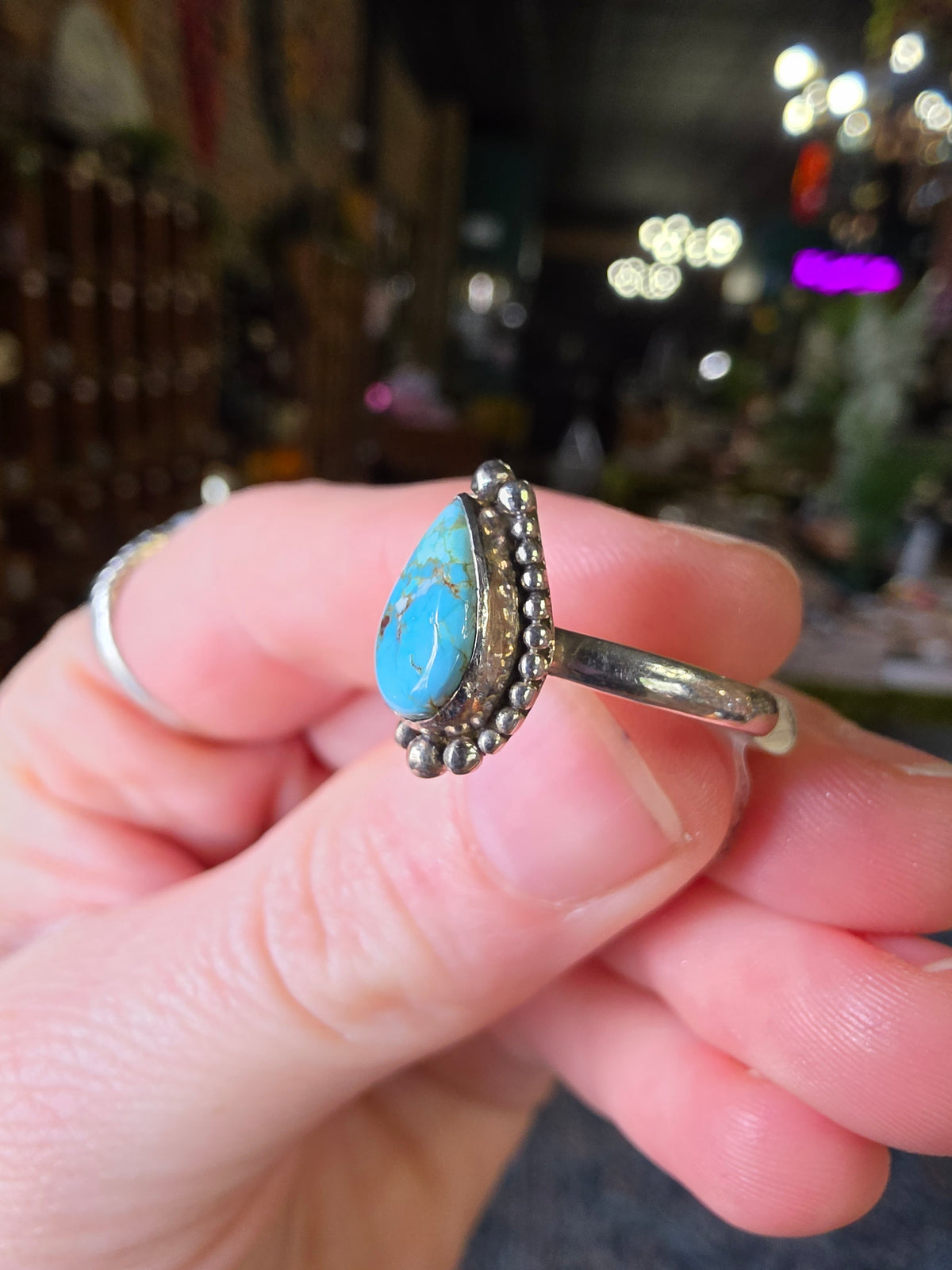 Golden Hills Turquoise Ring Size 6.5