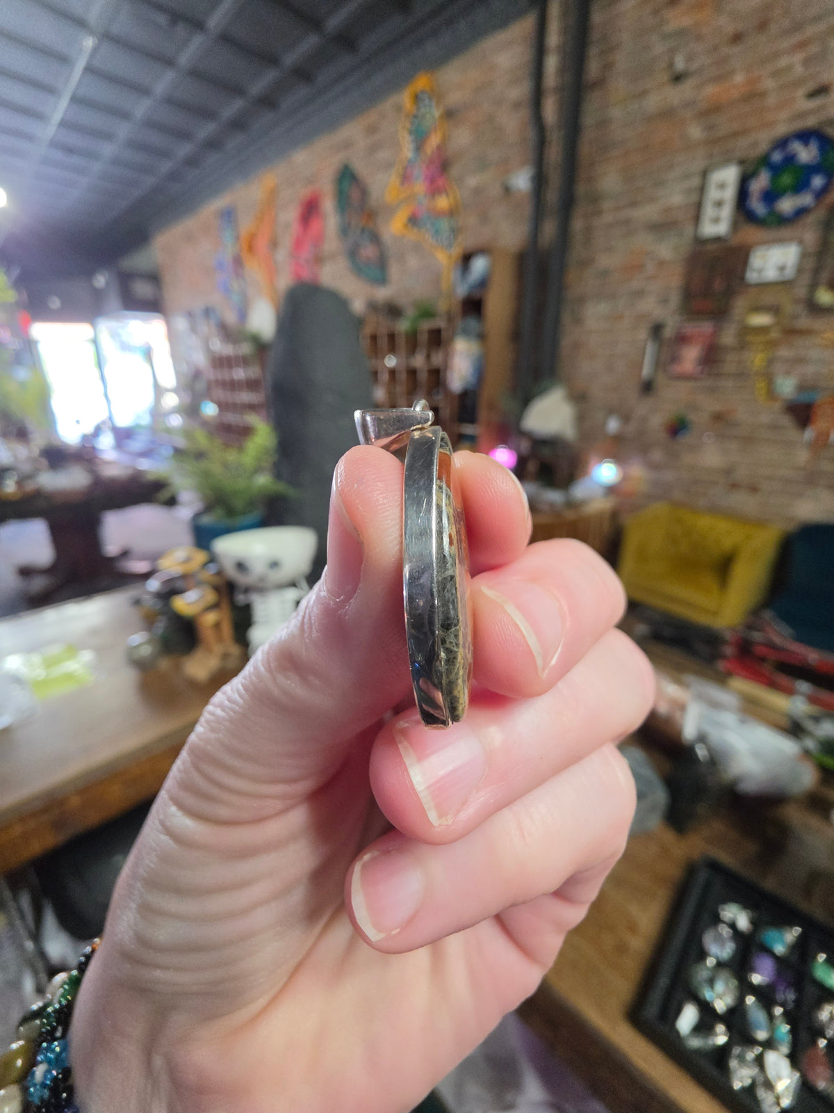 Peanut Obsidian Pendant