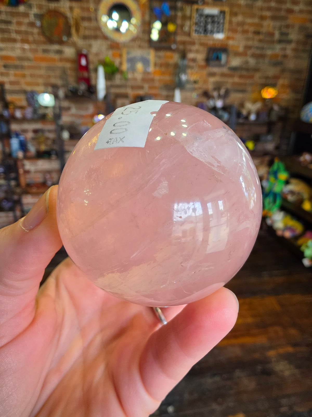 Star Rose Quartz Sphere