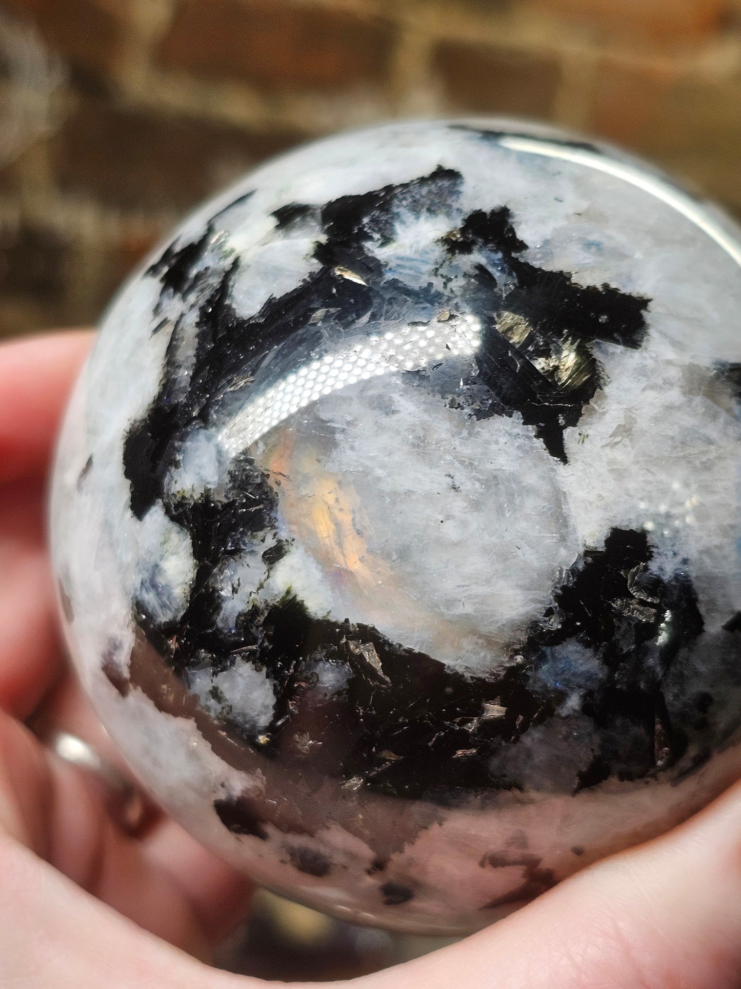 Rainbow Moonstone Sphere