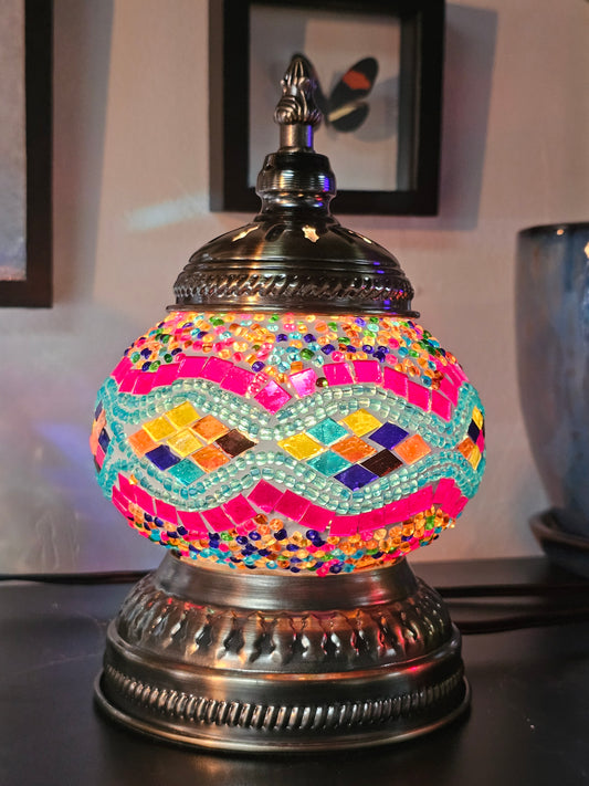 Small Mosaic Turkish Lamp