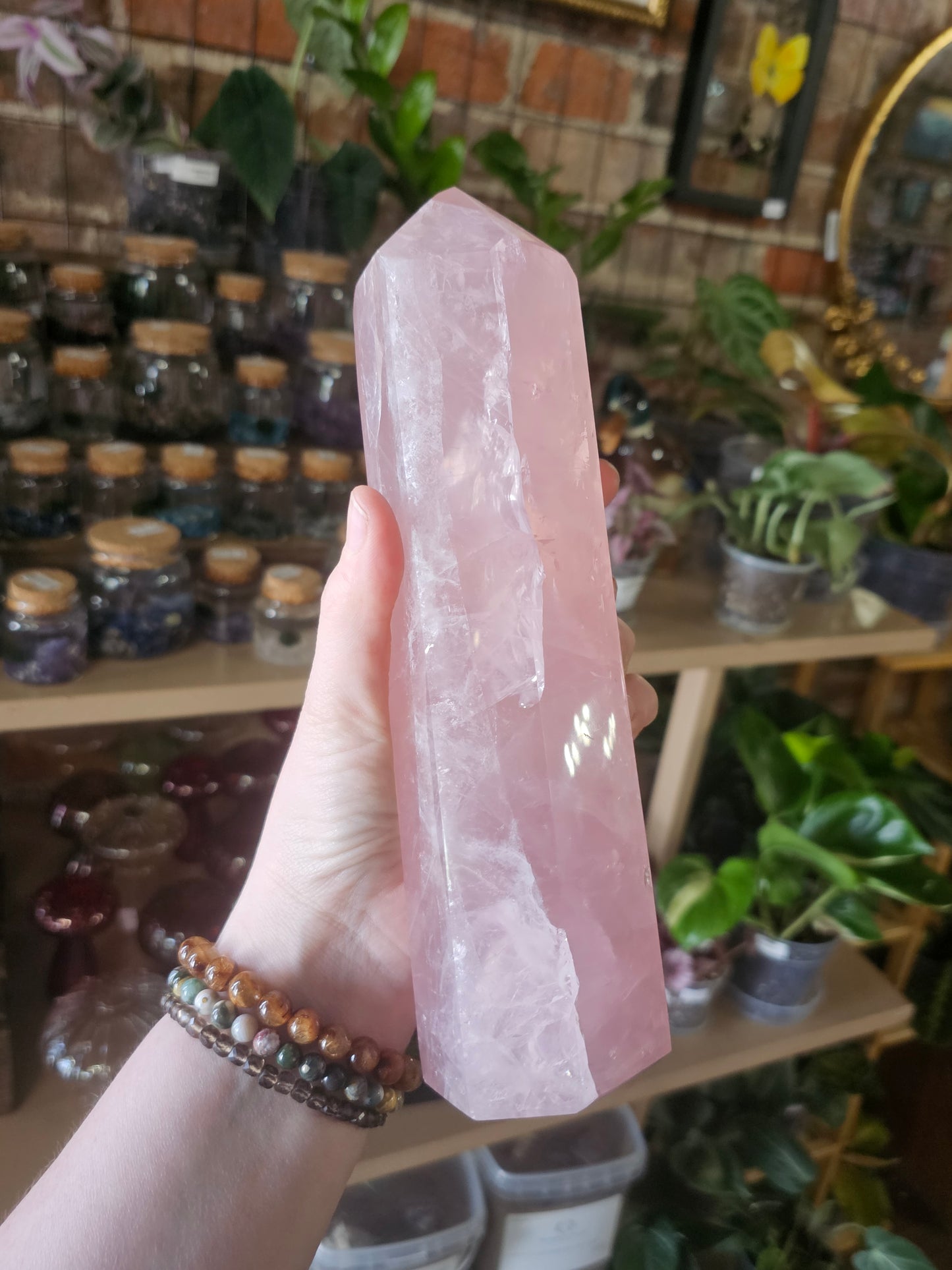 Hi Quality Rose Quartz Tower