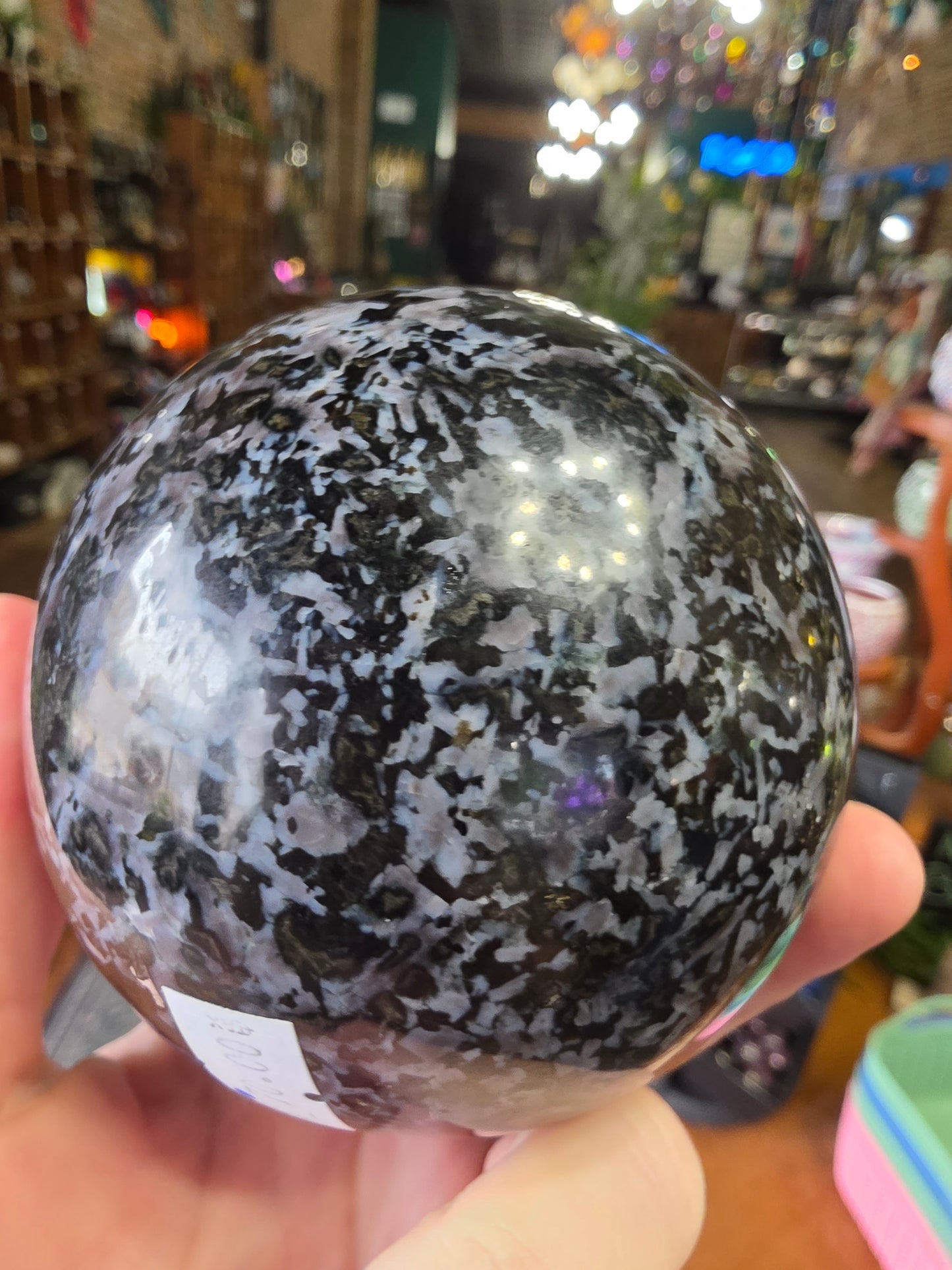 Indigo Gabro Sphere (Merlinite)