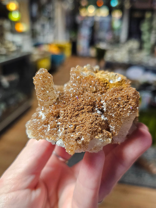 Calcite on Quartz
