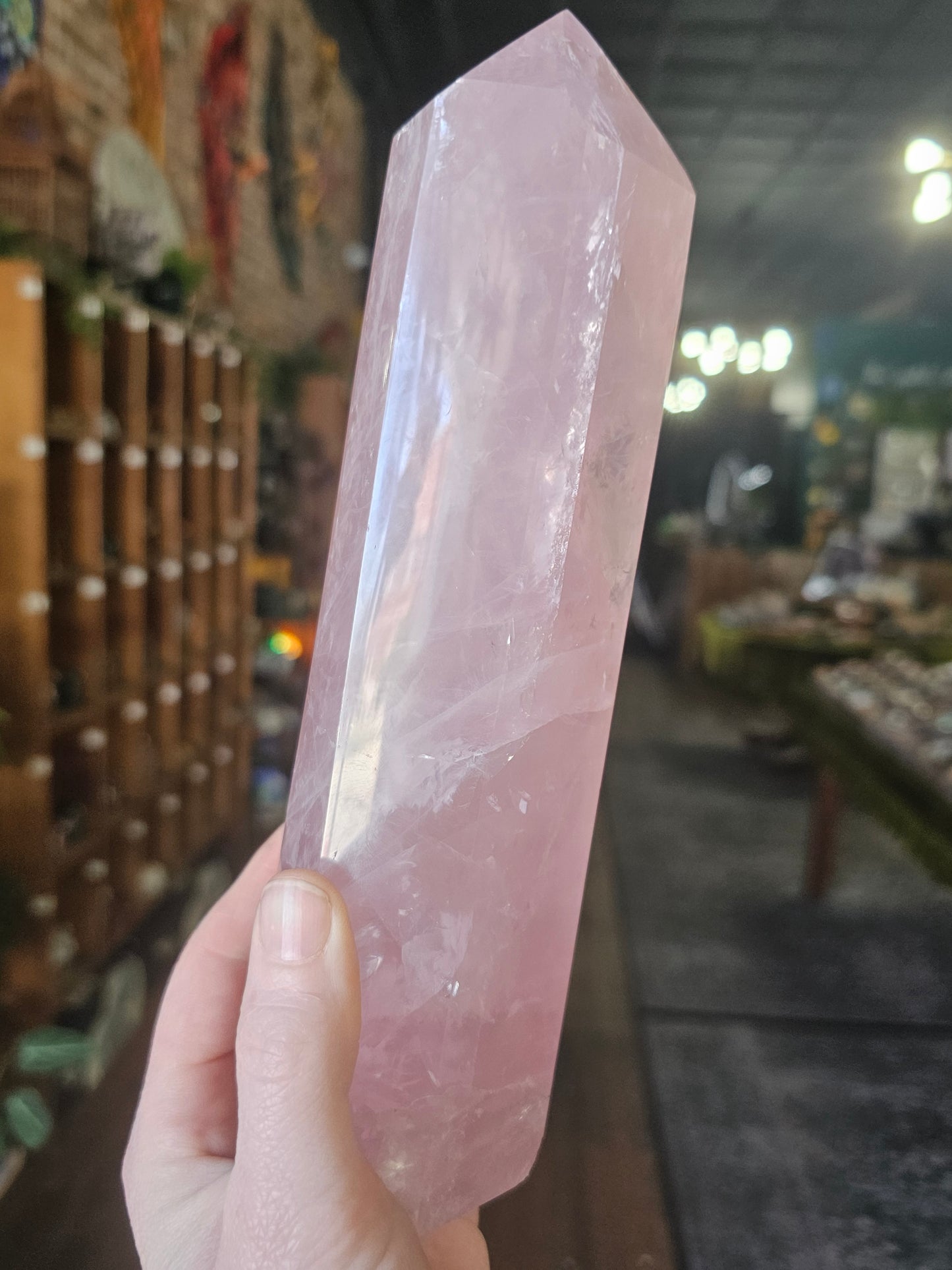 Hi Quality Rose Quartz Tower