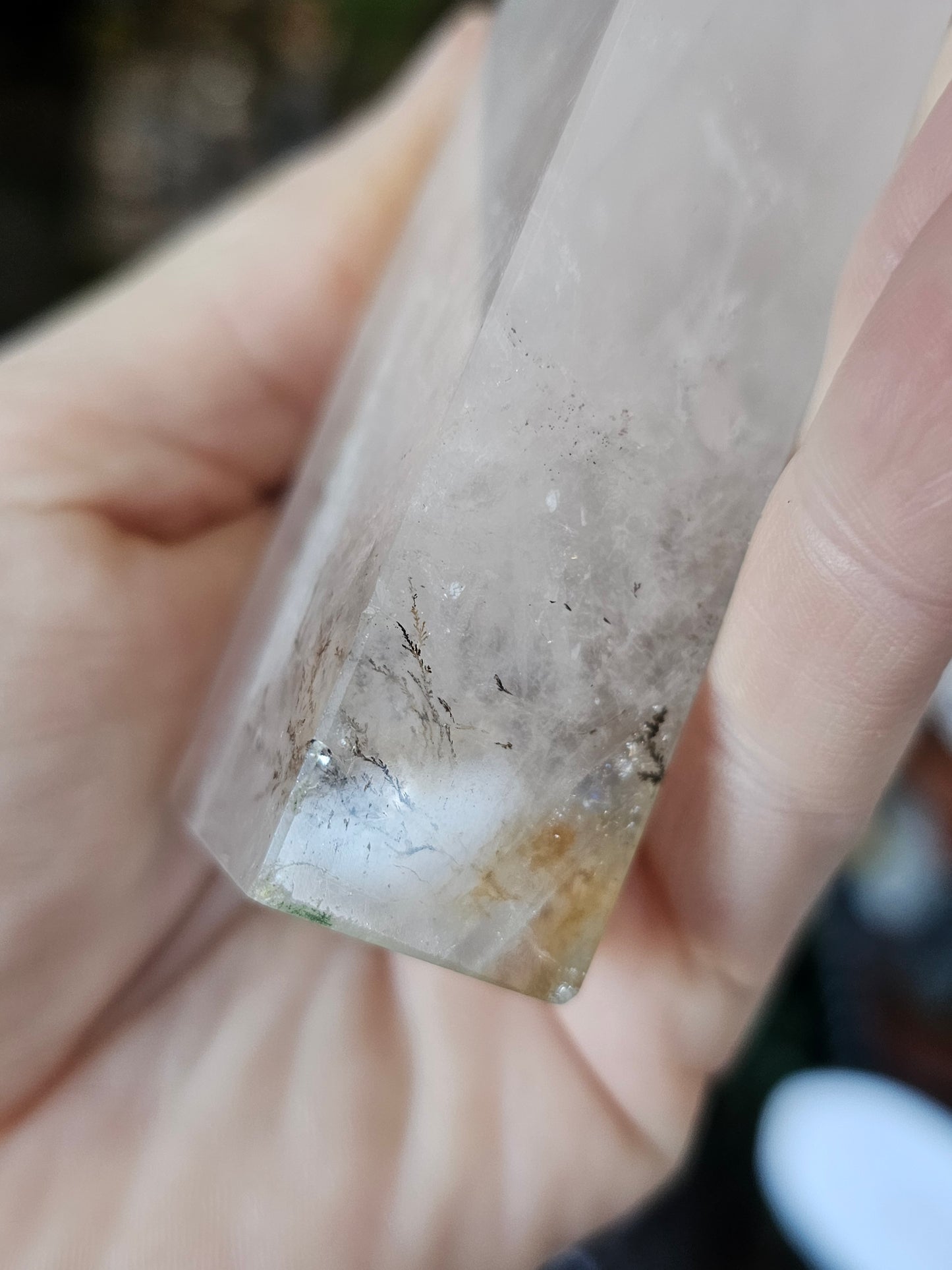 Dendritic Rose Quartz Tower