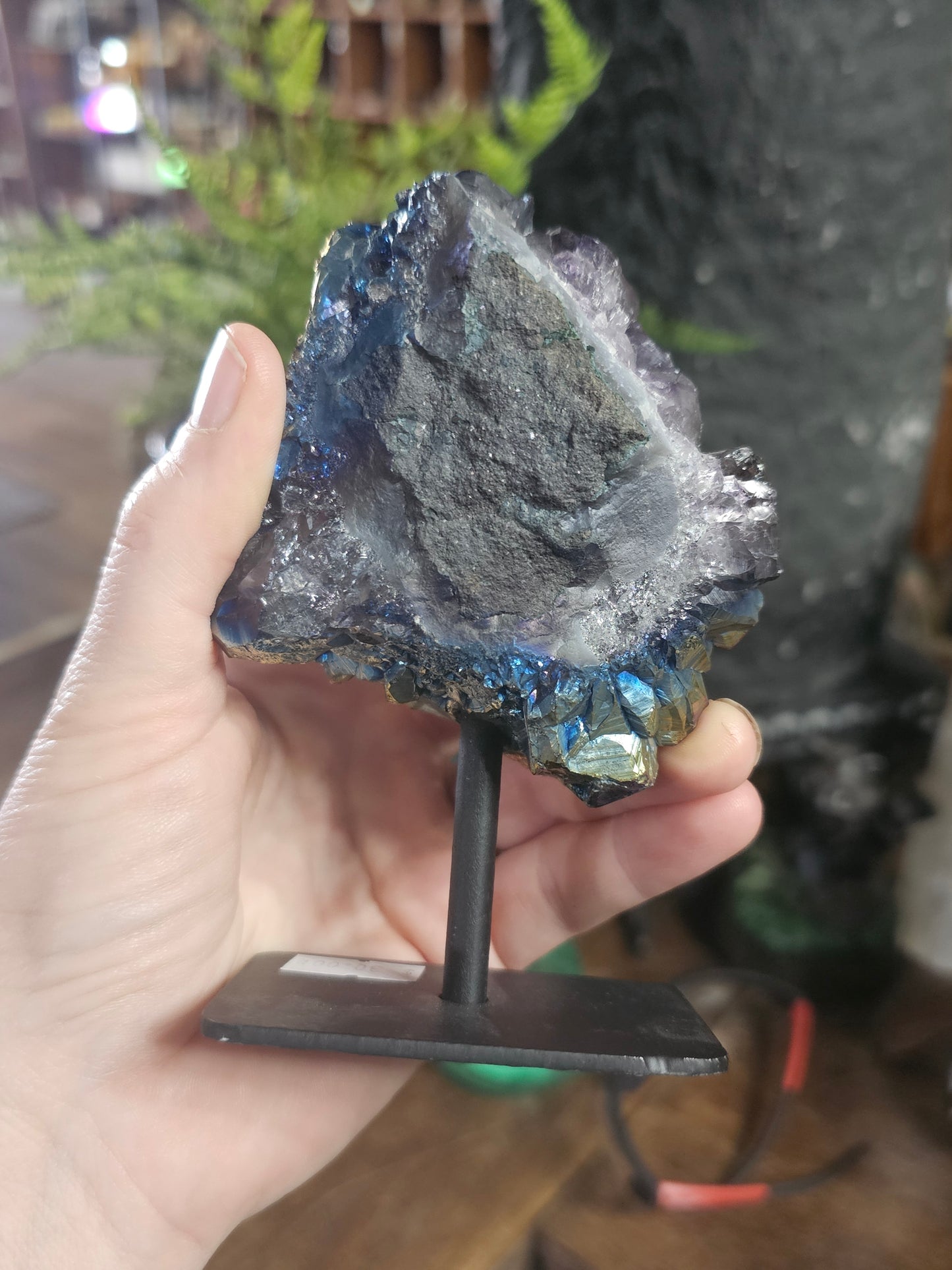 Treated Aura Quartz Cluster