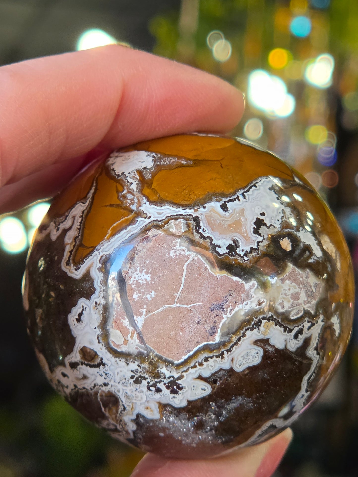 Cayon Jasper (Brecciated Jasp-Agate) Sphere