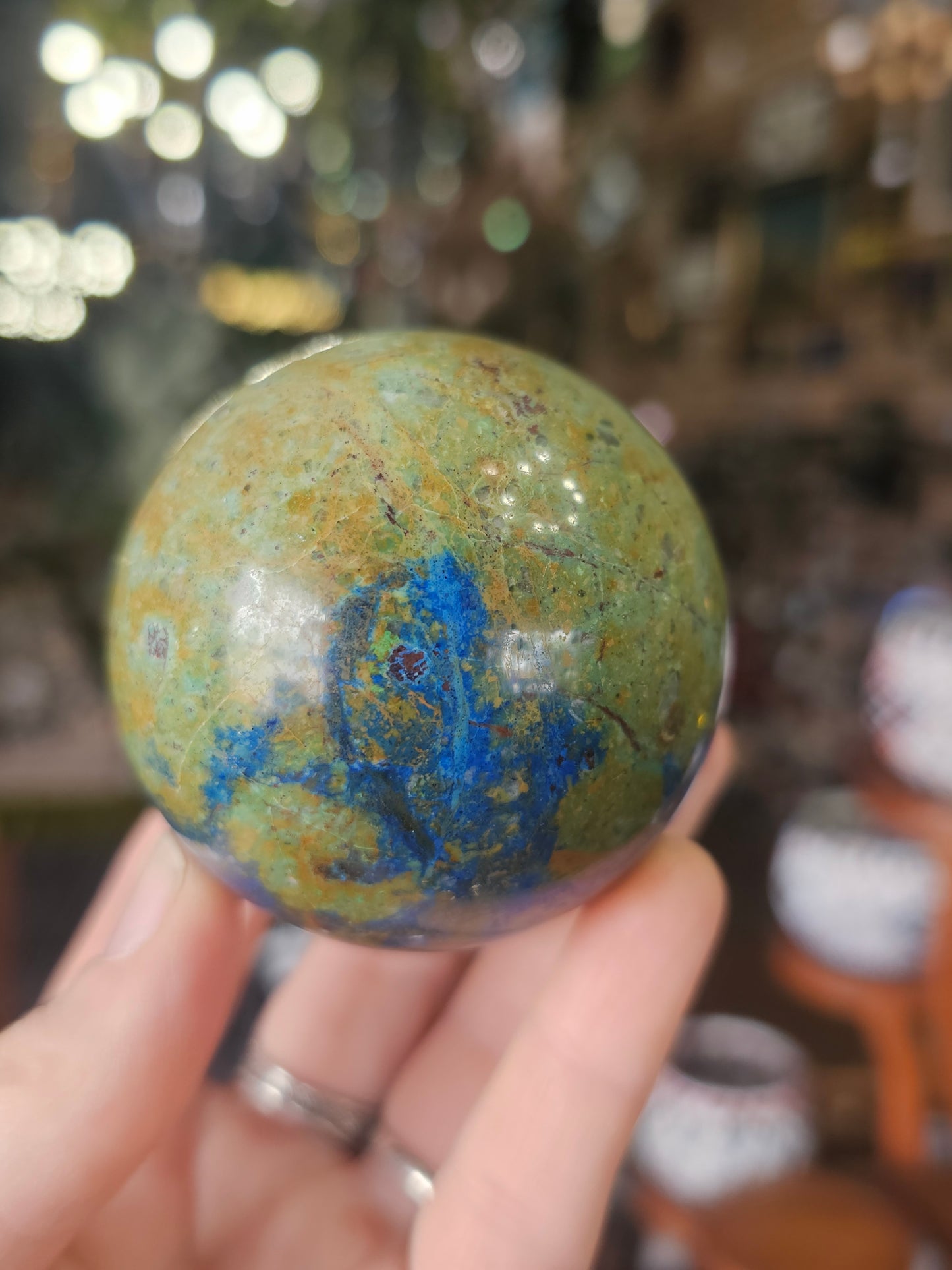 Azurite & Malachite Sphere