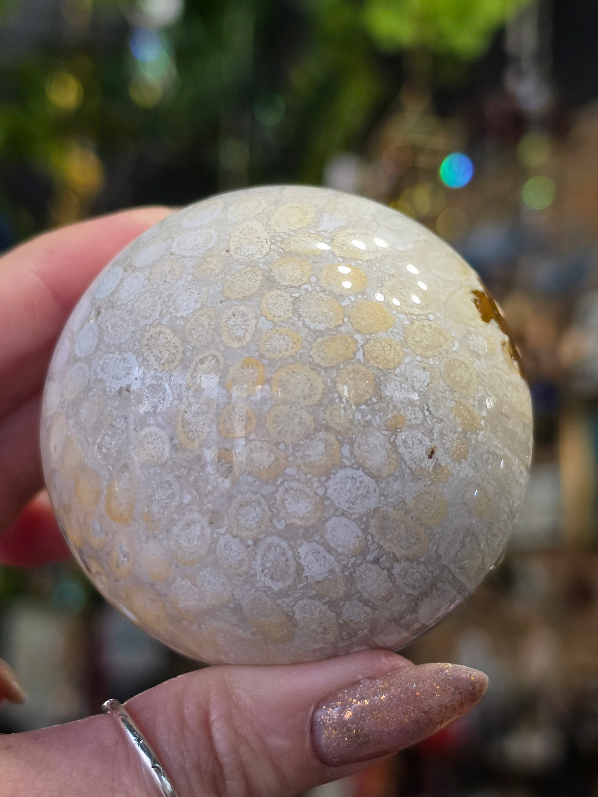 Coral Jade Sphere