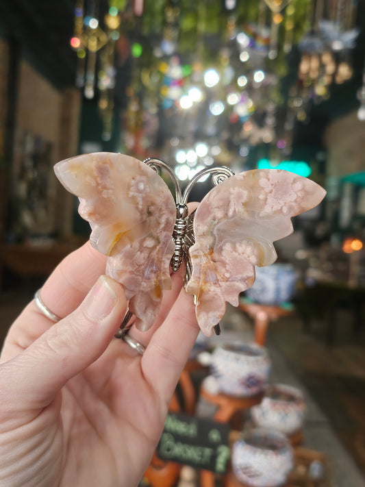 Flower Agate Butterfly