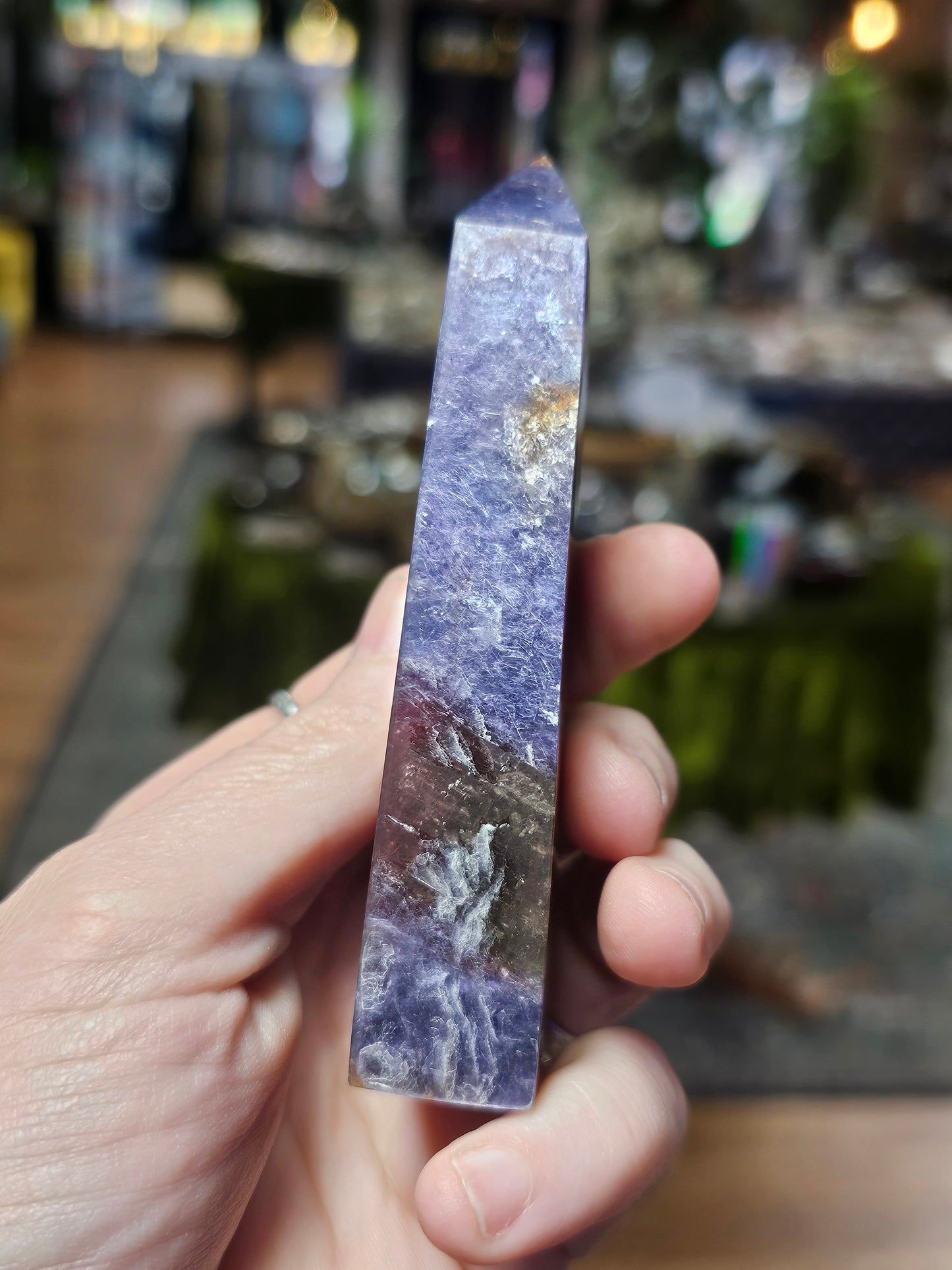 Gem Lepidolite Tower