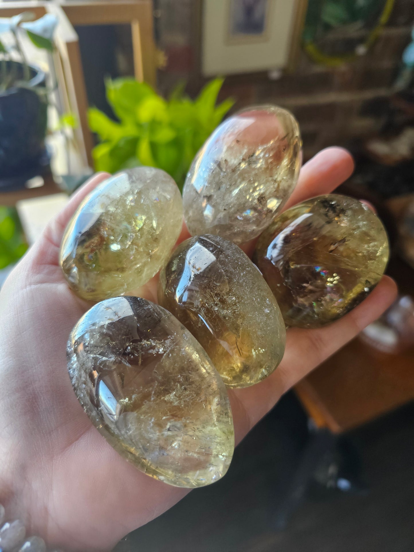 Citrine Palmstone