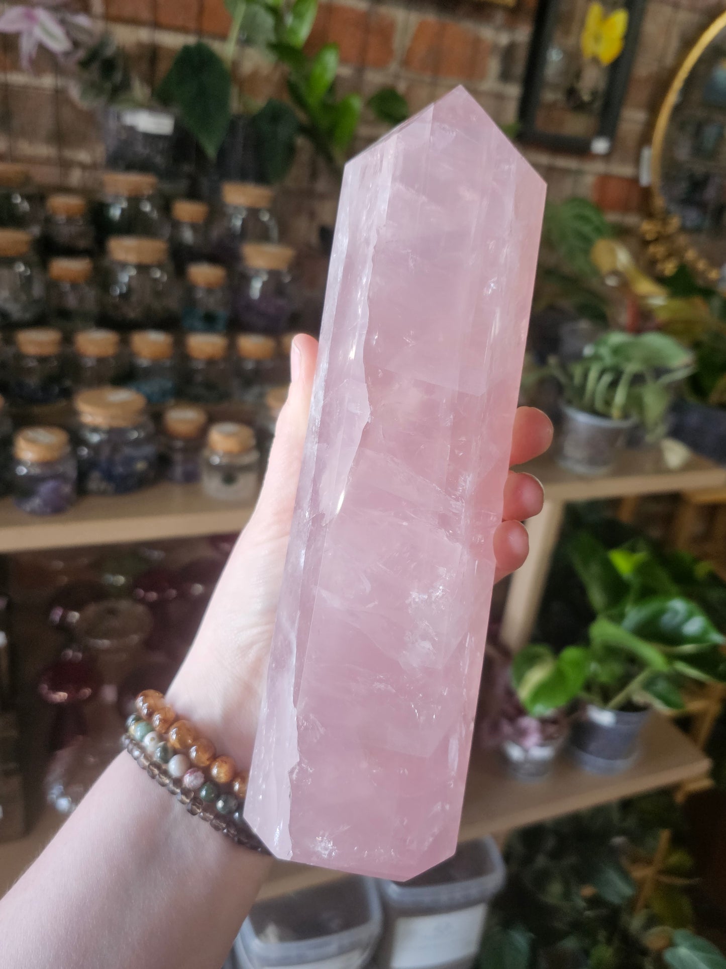 Hi Quality Rose Quartz Tower