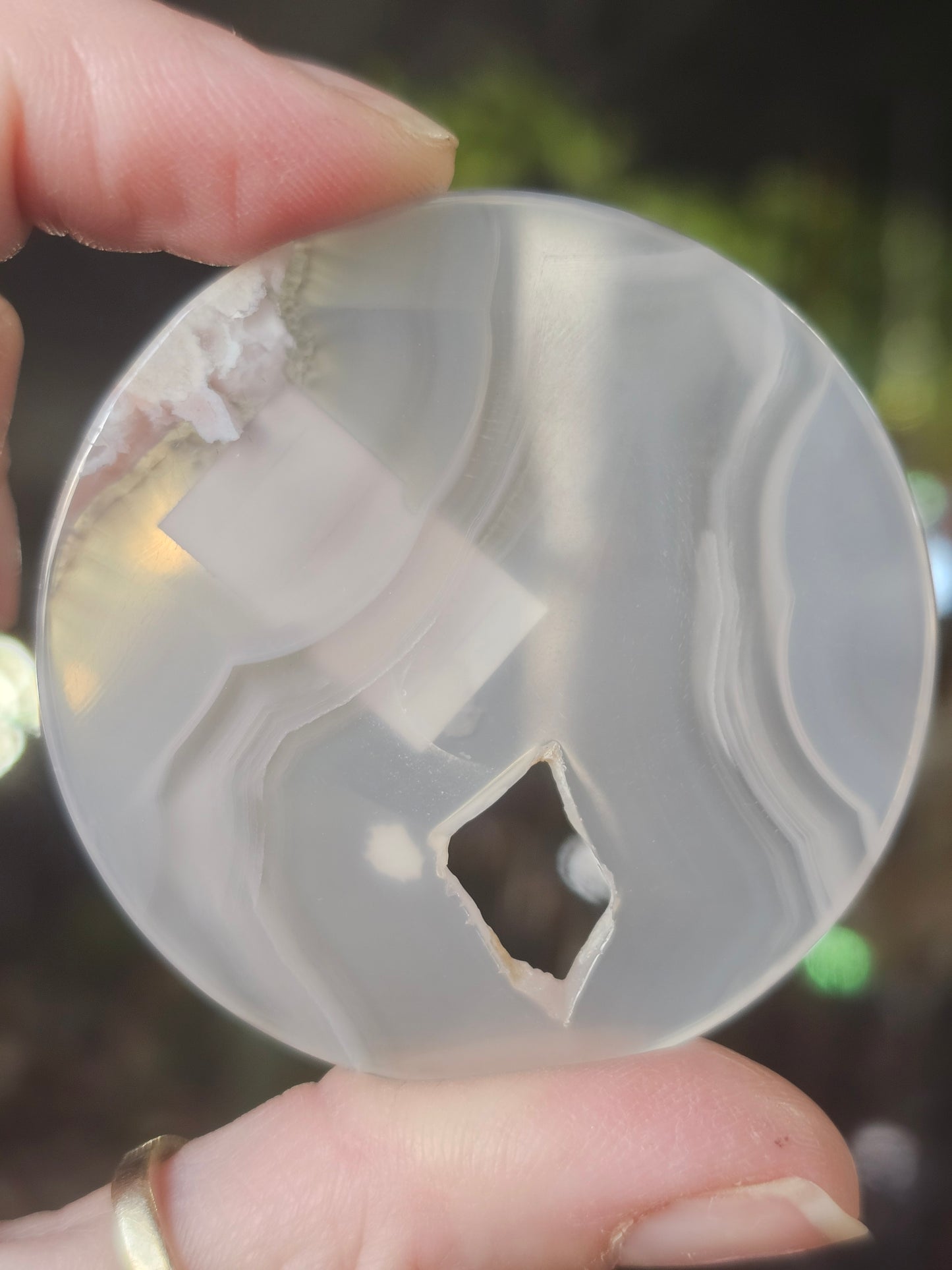 Flower Agate Disc