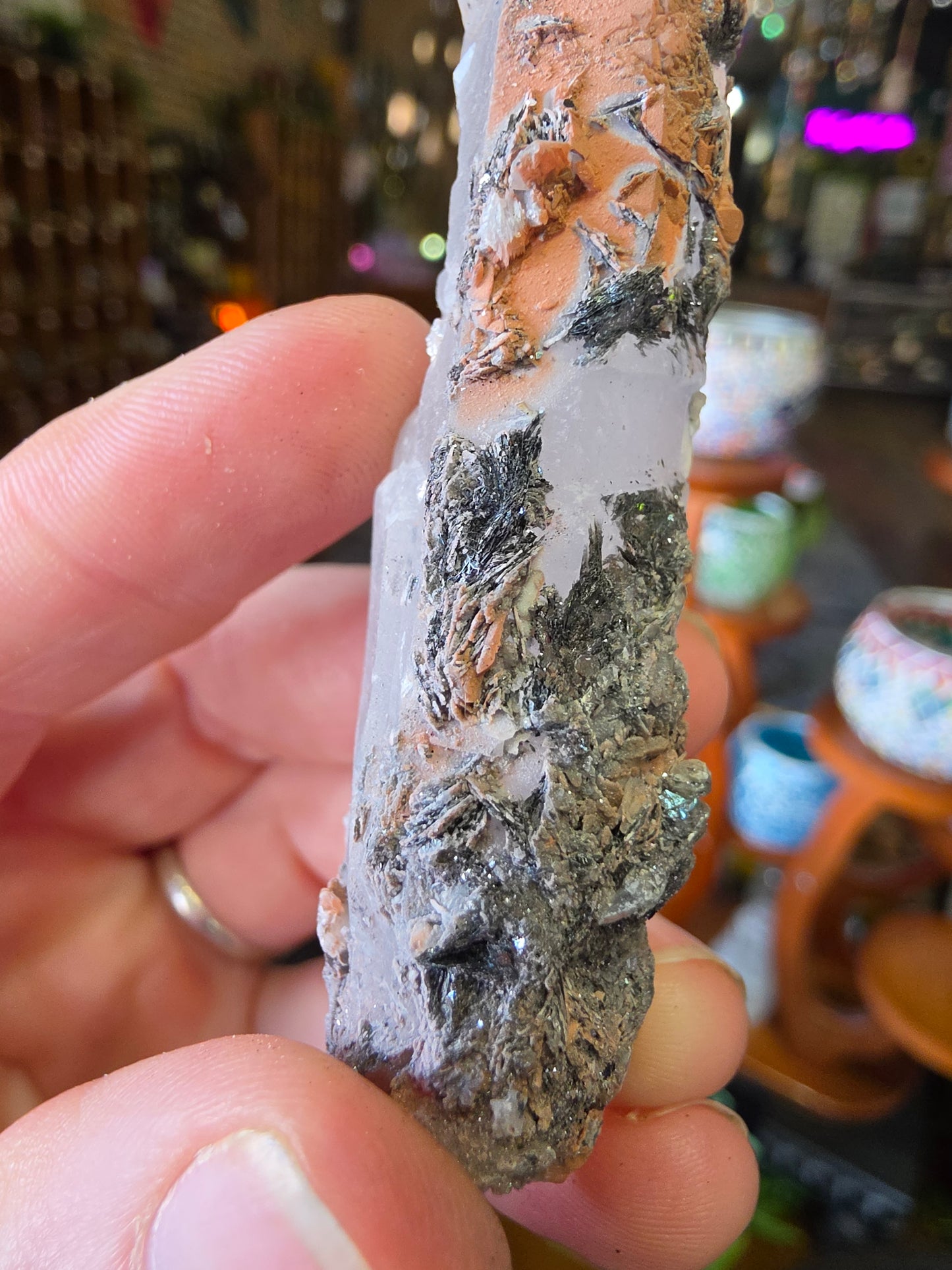 Specular Hematite on Quartz
