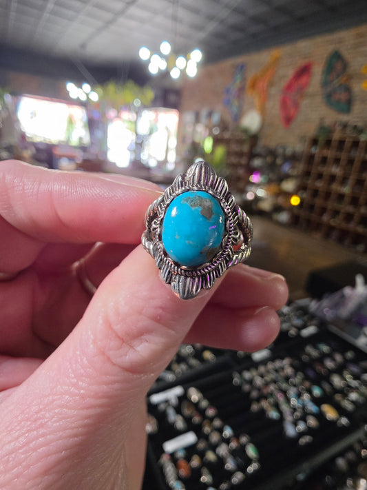 Kingman Turquoise Ring Size 6