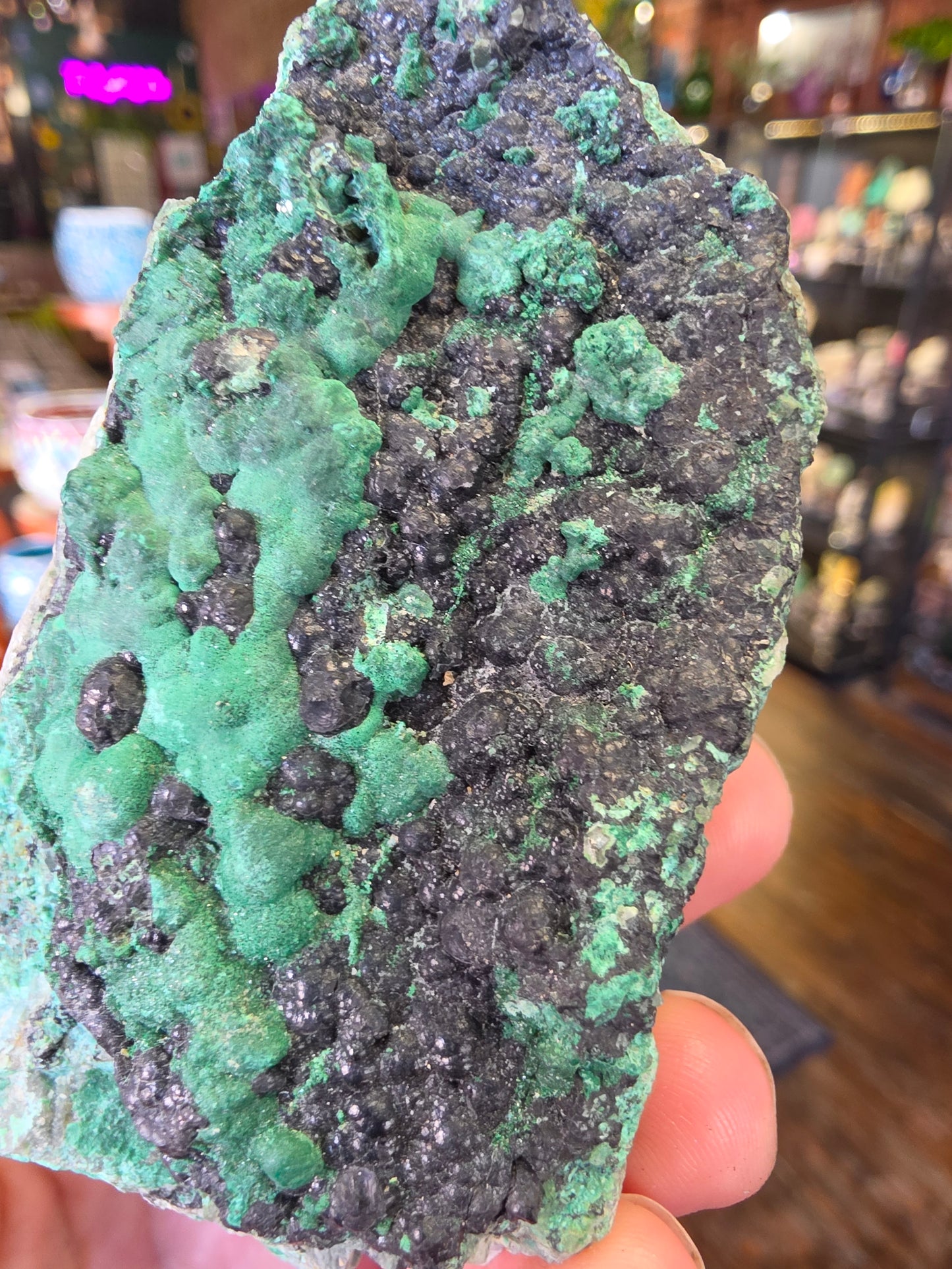 Heterogenite on Malchite