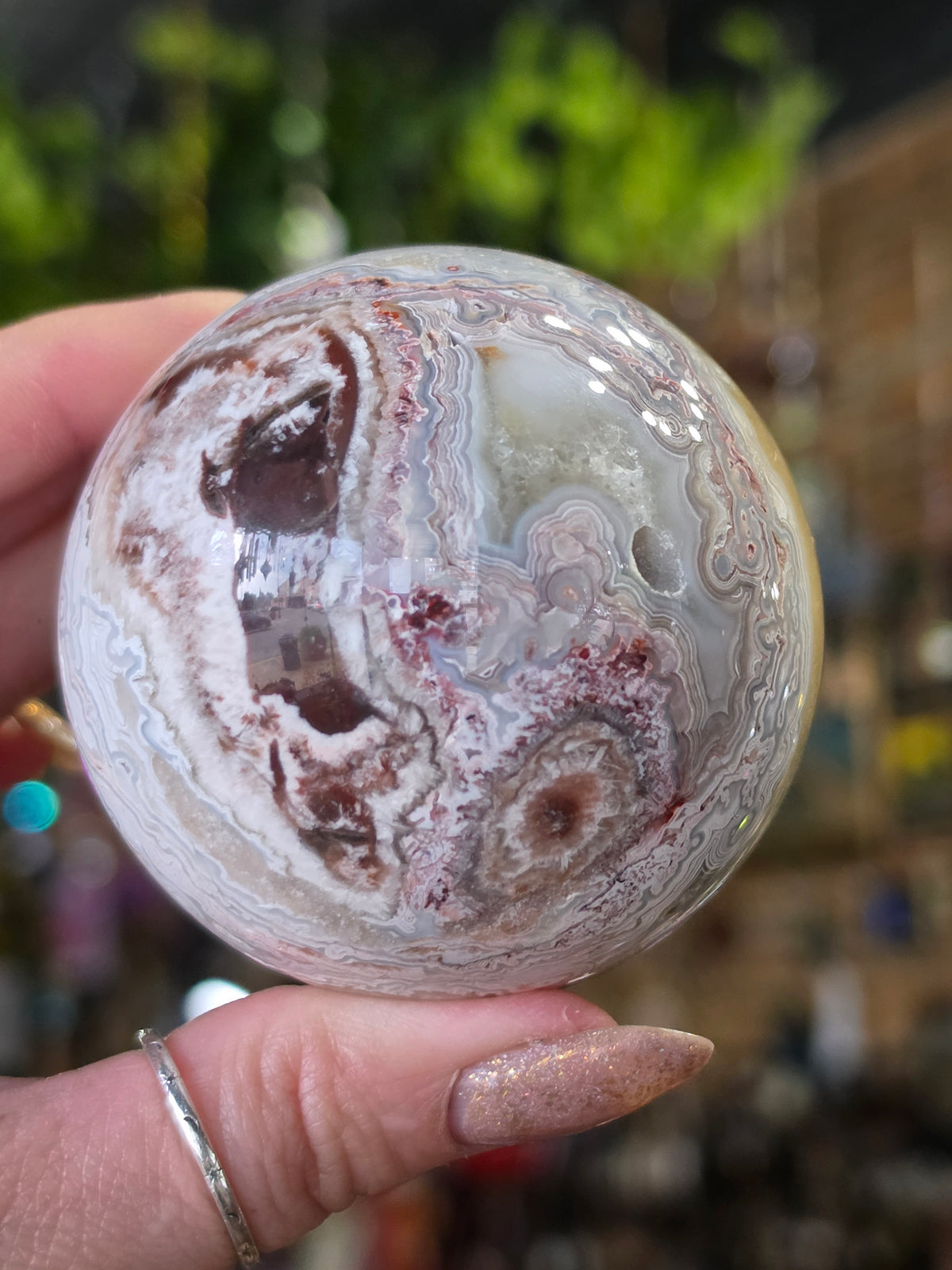 Laguna Lace Agate Sphere
