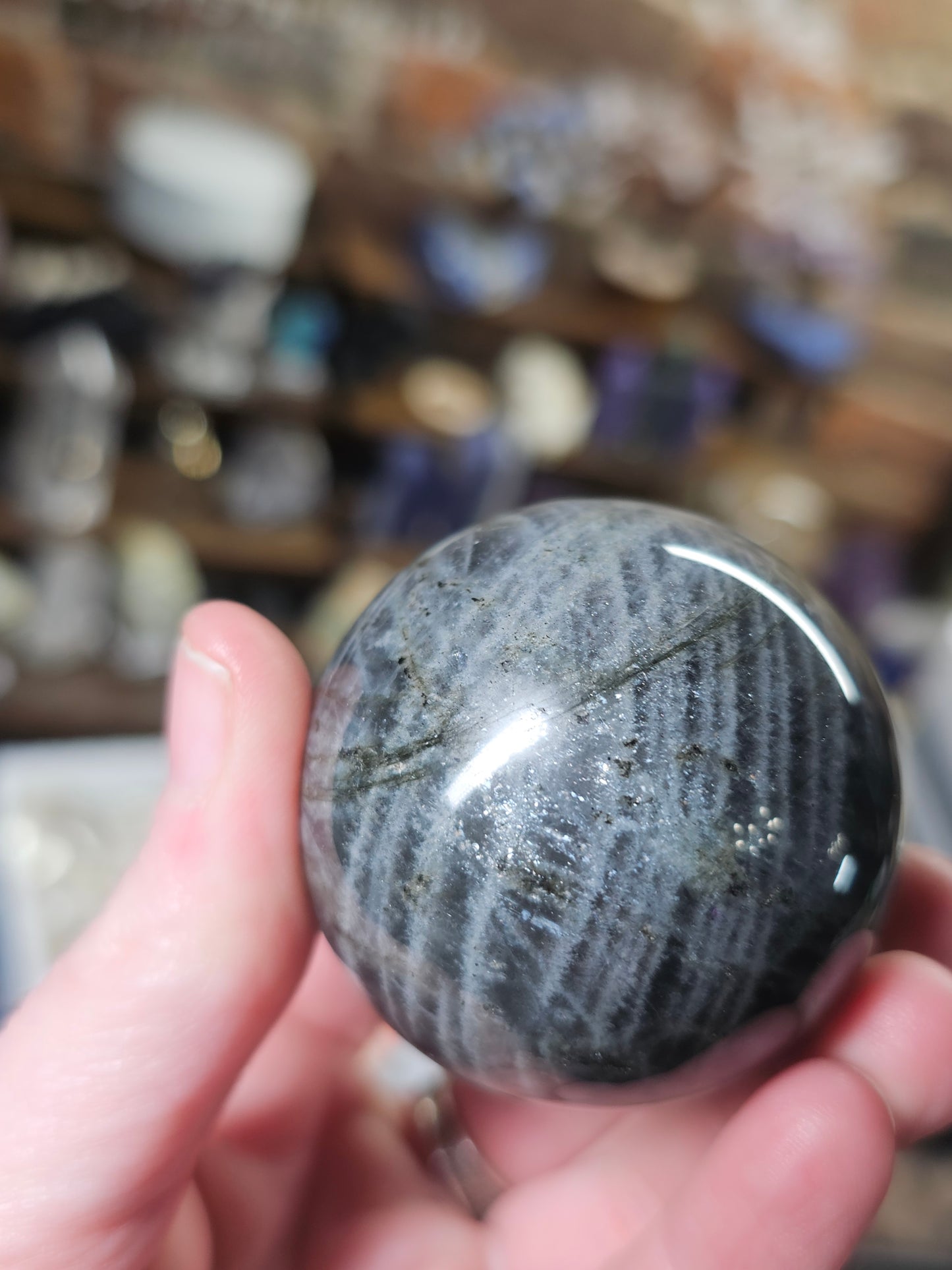 Orange Labradorite Sphere
