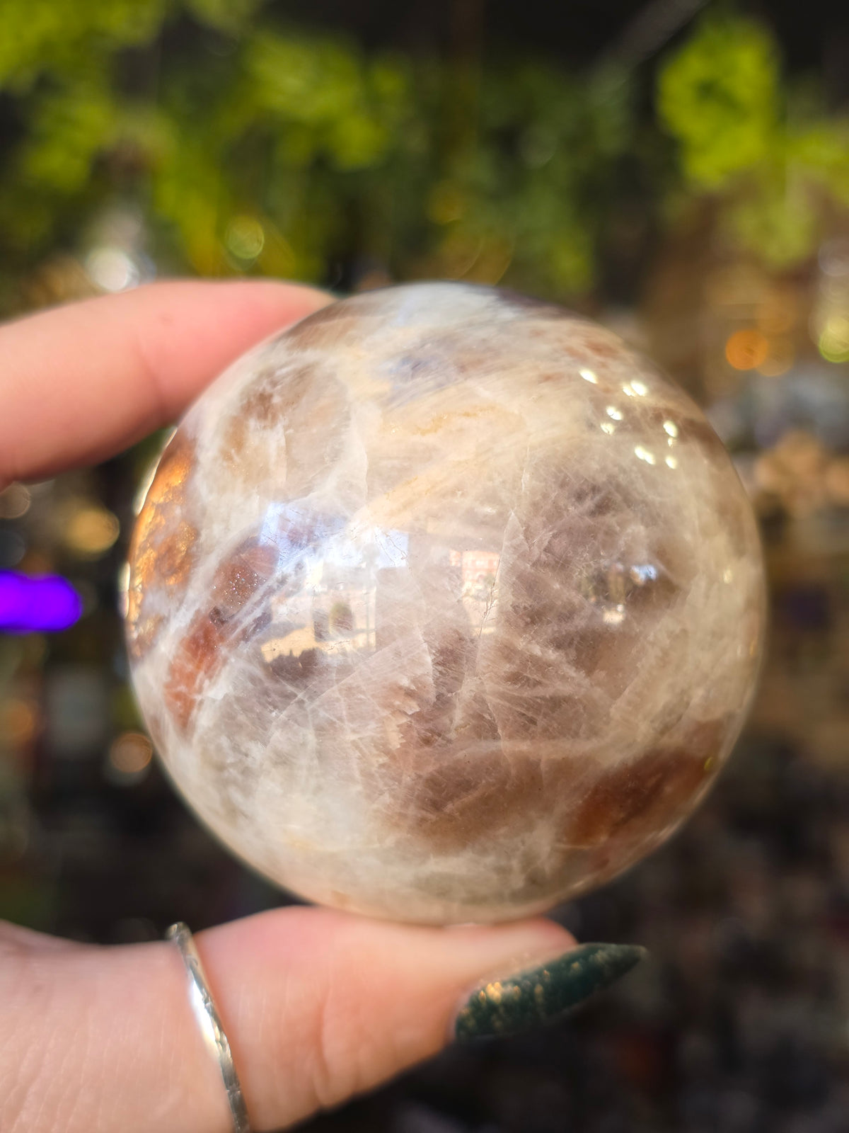 Belomorite Moonstone Sphere