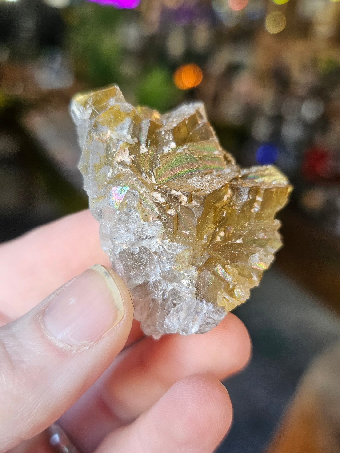 Iridescent Cubic Fluorite