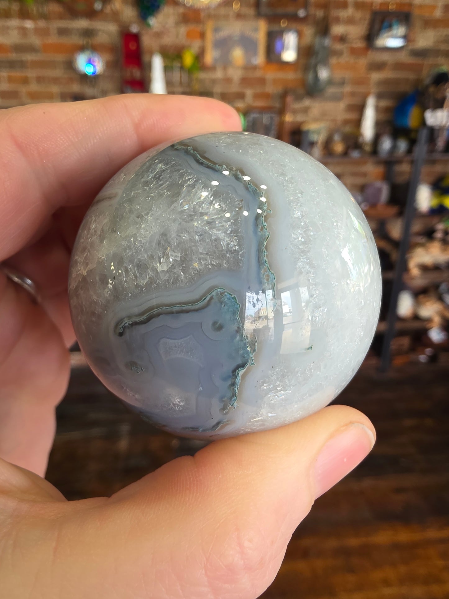 Moss Agate Sphere