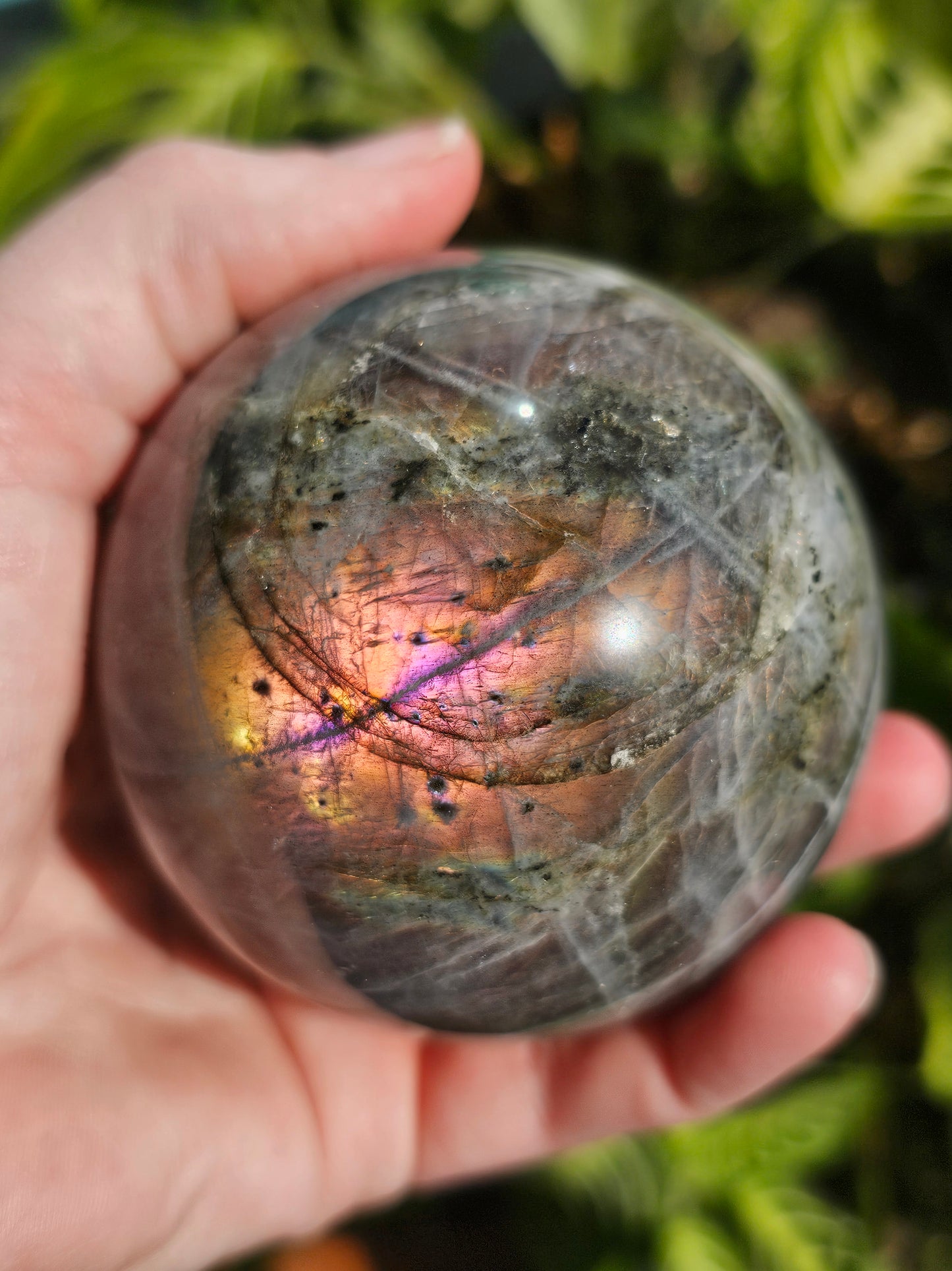 Sunset Labradorite Sphere