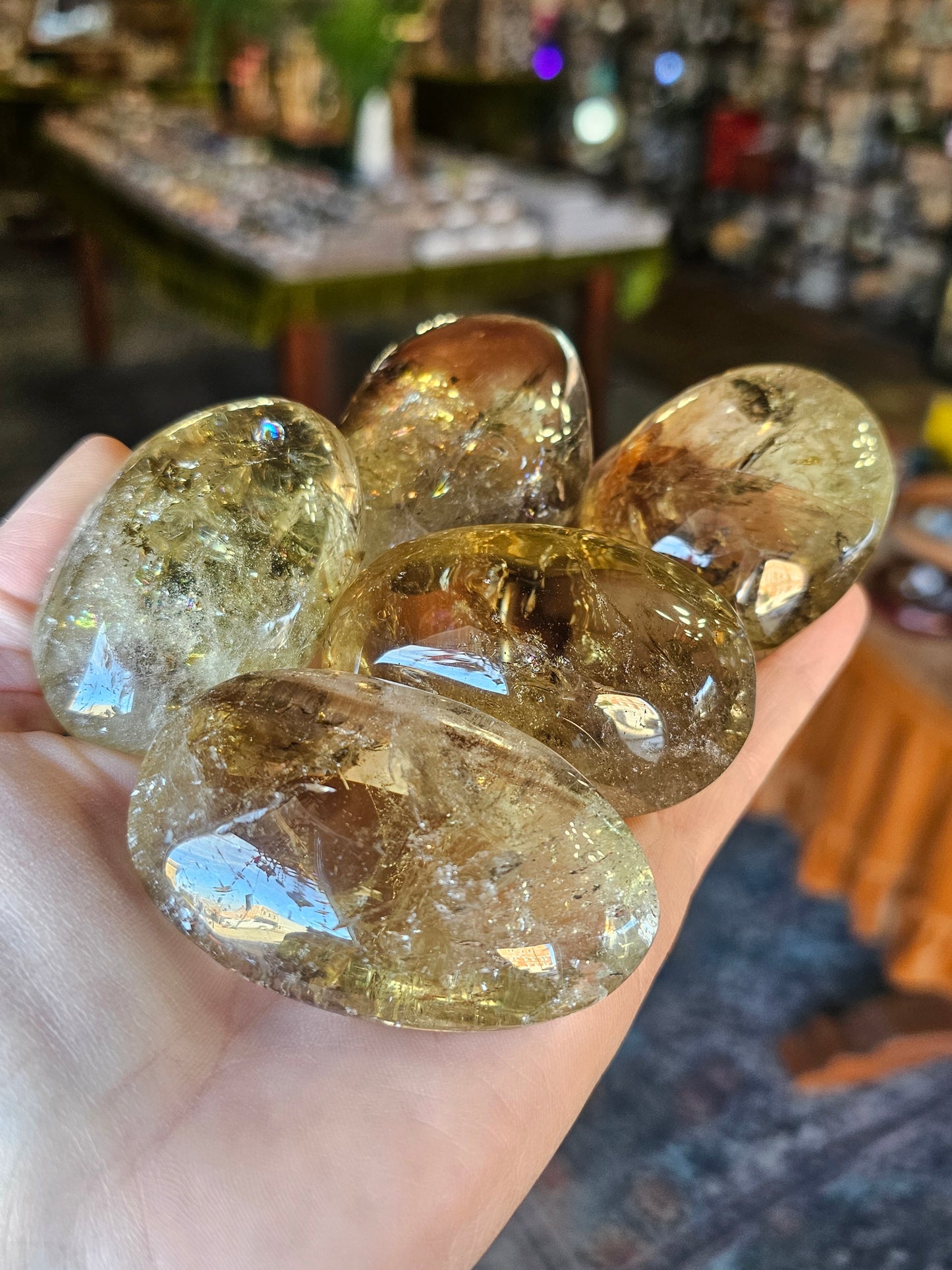 Citrine Palmstone
